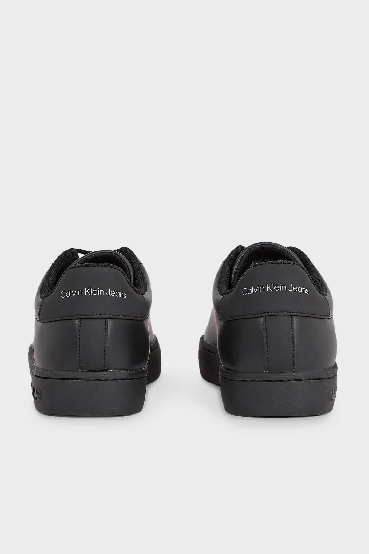Calvin Klein Logolu Deri Sneaker YM0YM00715BEH Erkek Ayakkabı YM0YM00715 BEH SİYAH - 5