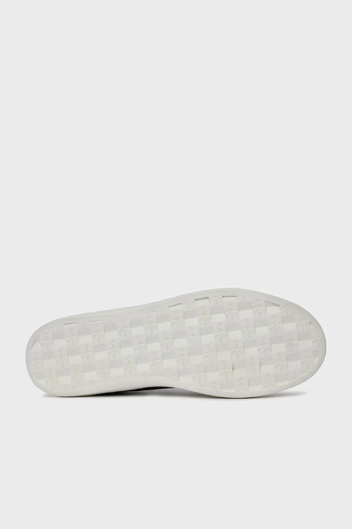 Calvin Klein Logolu Deri Sneaker YM0YM008640GM Erkek Ayakkabı YM0YM00864 0GM SİYAH-BEYAZ - 4