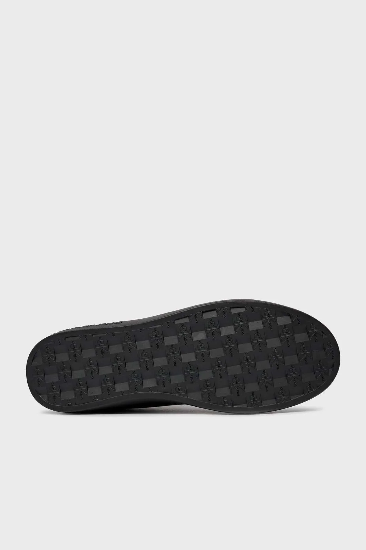 Calvin Klein Logolu Deri Sneaker YM0YM008640GT Erkek Ayakkabı YM0YM00864 0GT SİYAH - 4