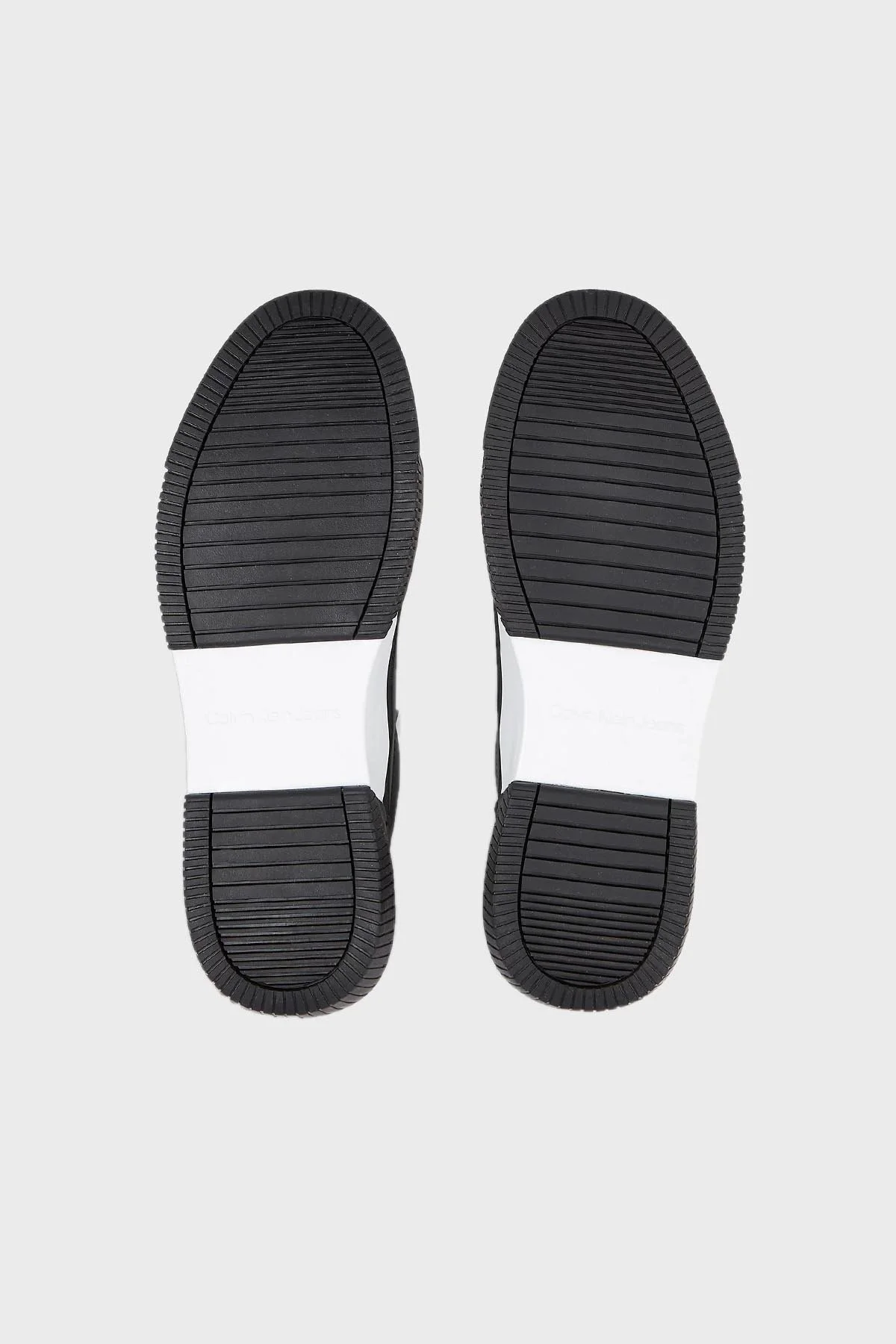 Calvin Klein Logolu Deri Sneaker YM0YM008750GM Erkek Ayakkabı YM0YM00875 0GM SİYAH-BEYAZ - 6