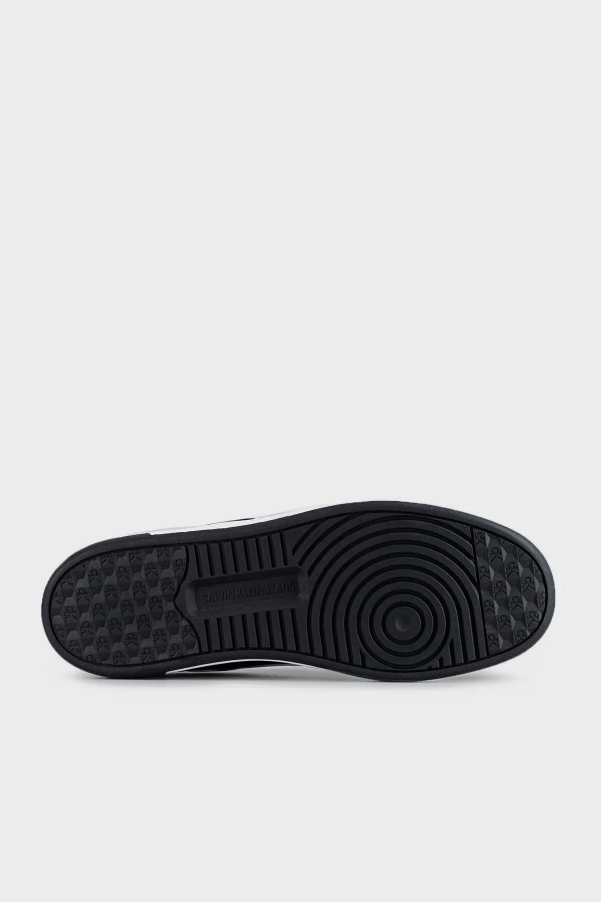 Calvin Klein Logolu Deri Sneaker YM0YM0088401W Erkek Ayakkabı YM0YM00884 01W SİYAH-BEYAZ - 3