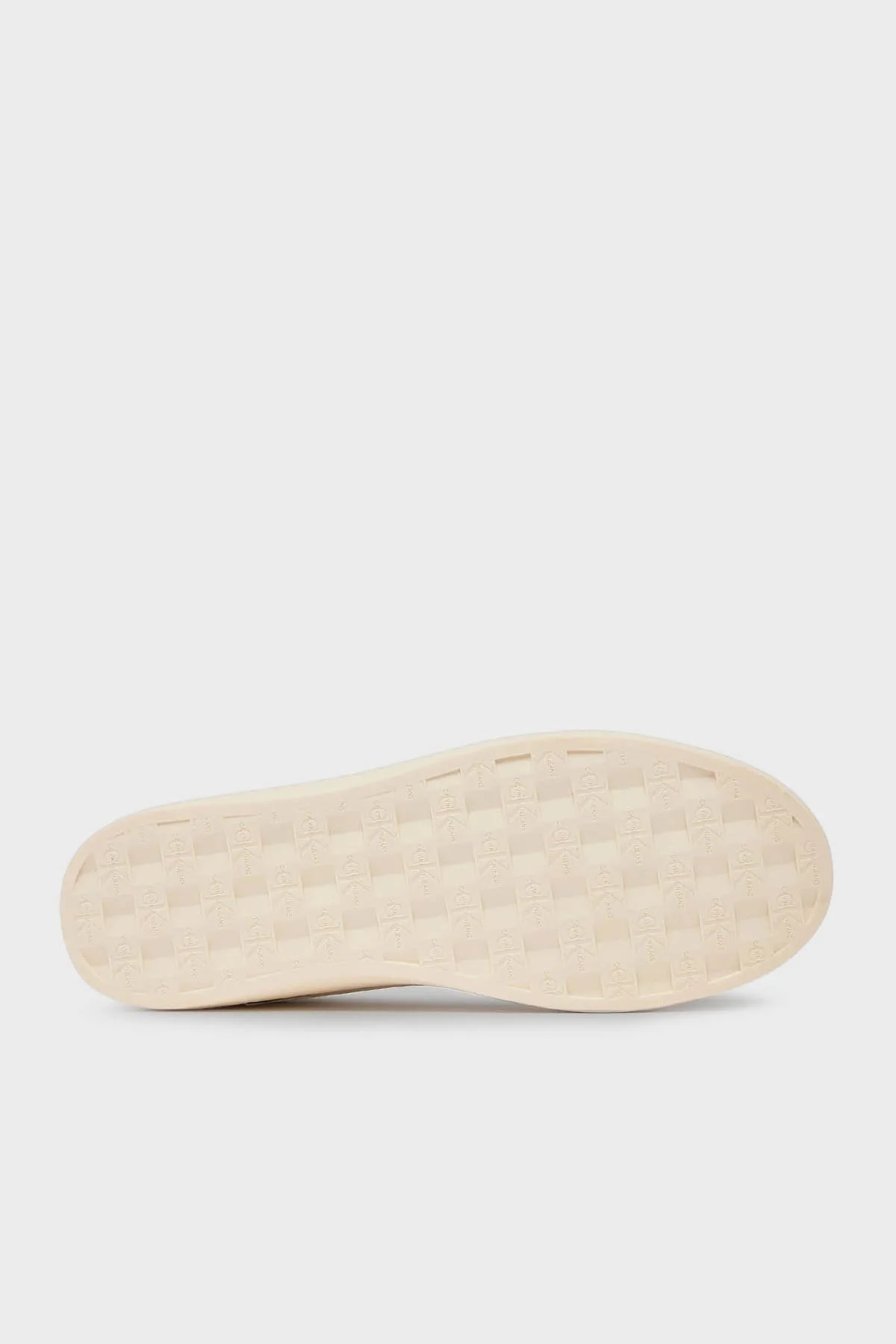 Calvin Klein Logolu Deri Sneaker YM0YM008850GF Erkek Ayakkabı YM0YM00885 0GF Krem-Bej - 5