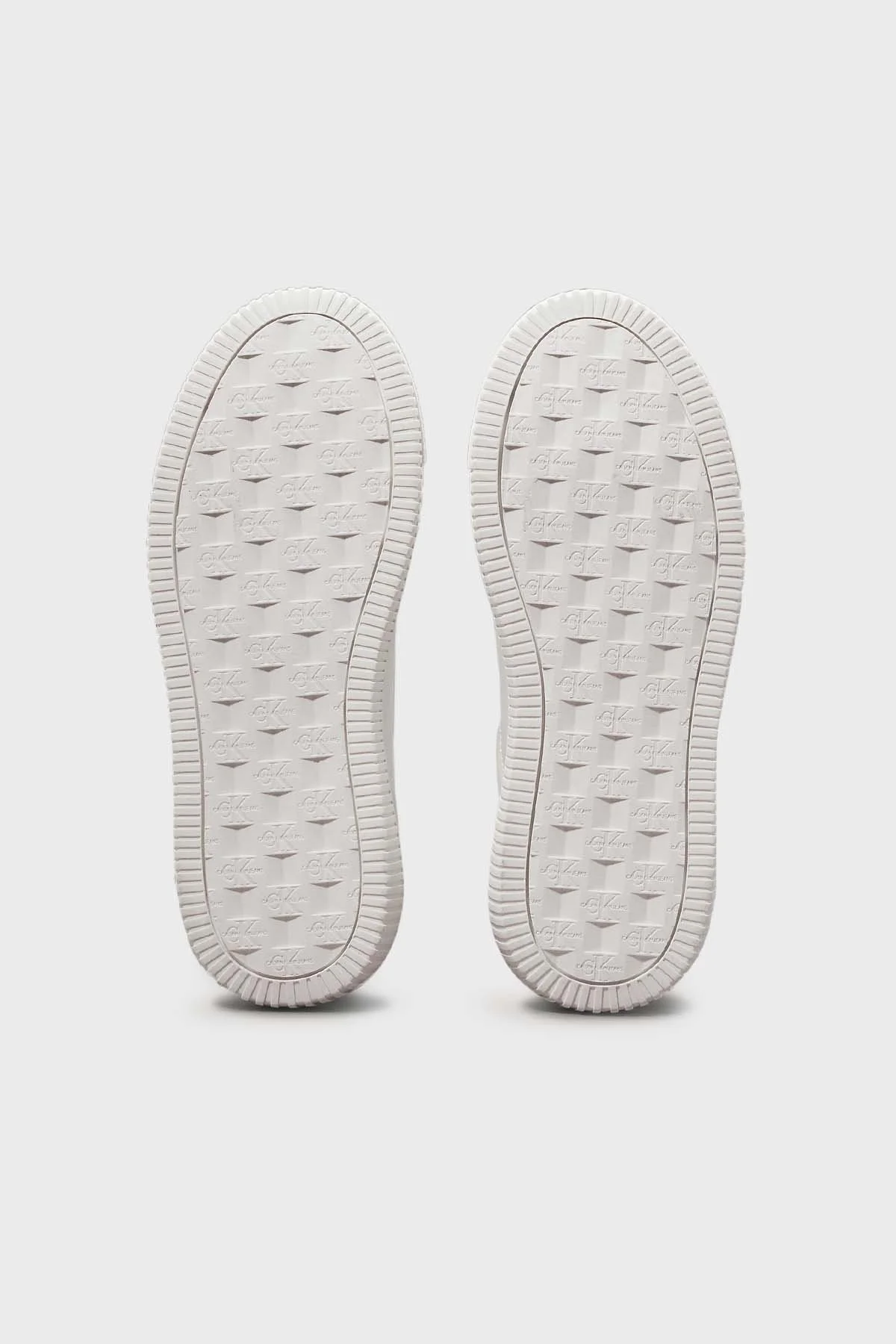 Calvin Klein Logolu Deri Sneaker YW0YW008230LG Bayan Ayakkabı YW0YW00823 0LG Beyaz-Lila - 6