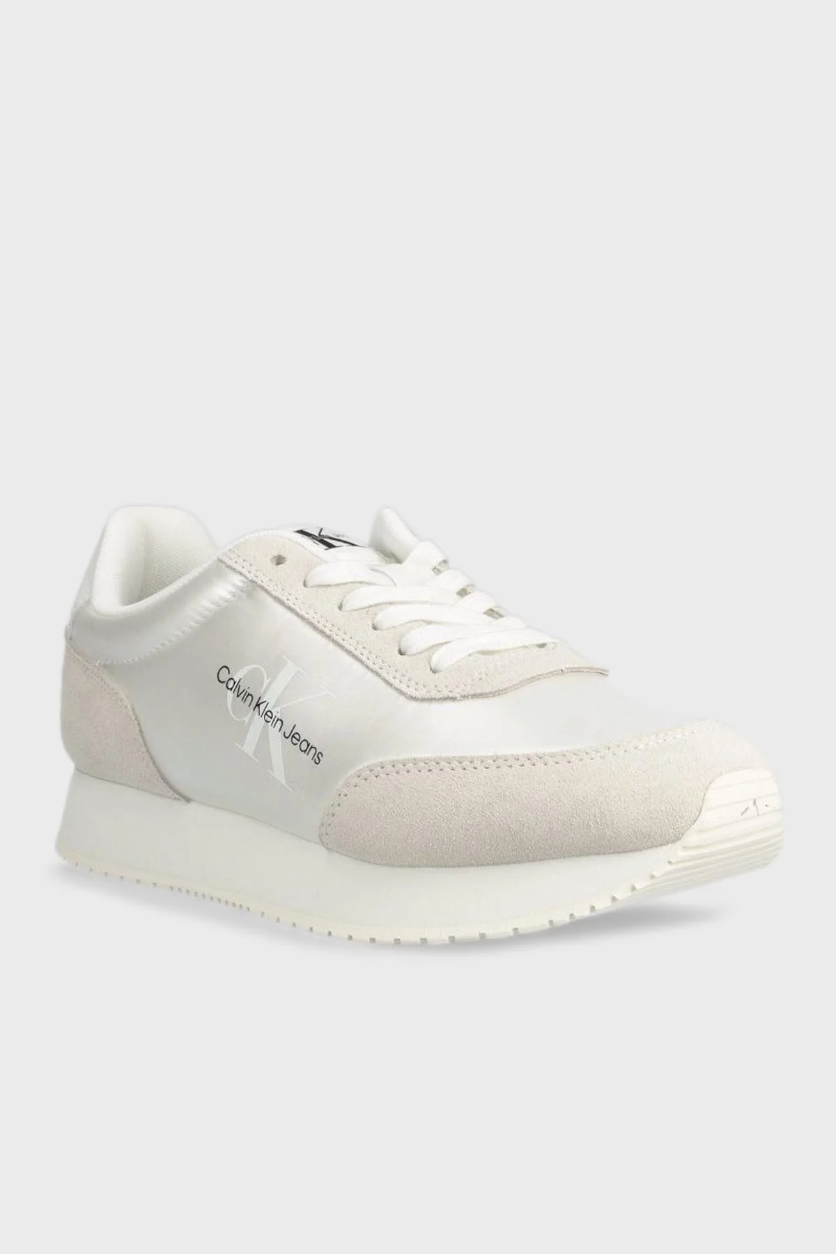 Calvin Klein Logolu Deri Sneaker YW0YW01056YBI Bayan Ayakkabı YW0YW01056 YBI BEYAZ - 2