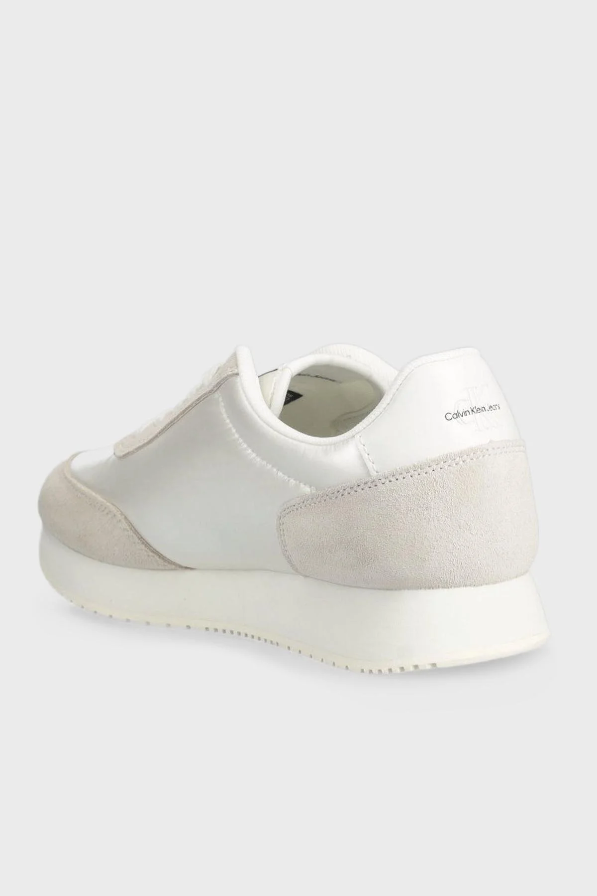 Calvin Klein Logolu Deri Sneaker YW0YW01056YBI Bayan Ayakkabı YW0YW01056 YBI BEYAZ - 3