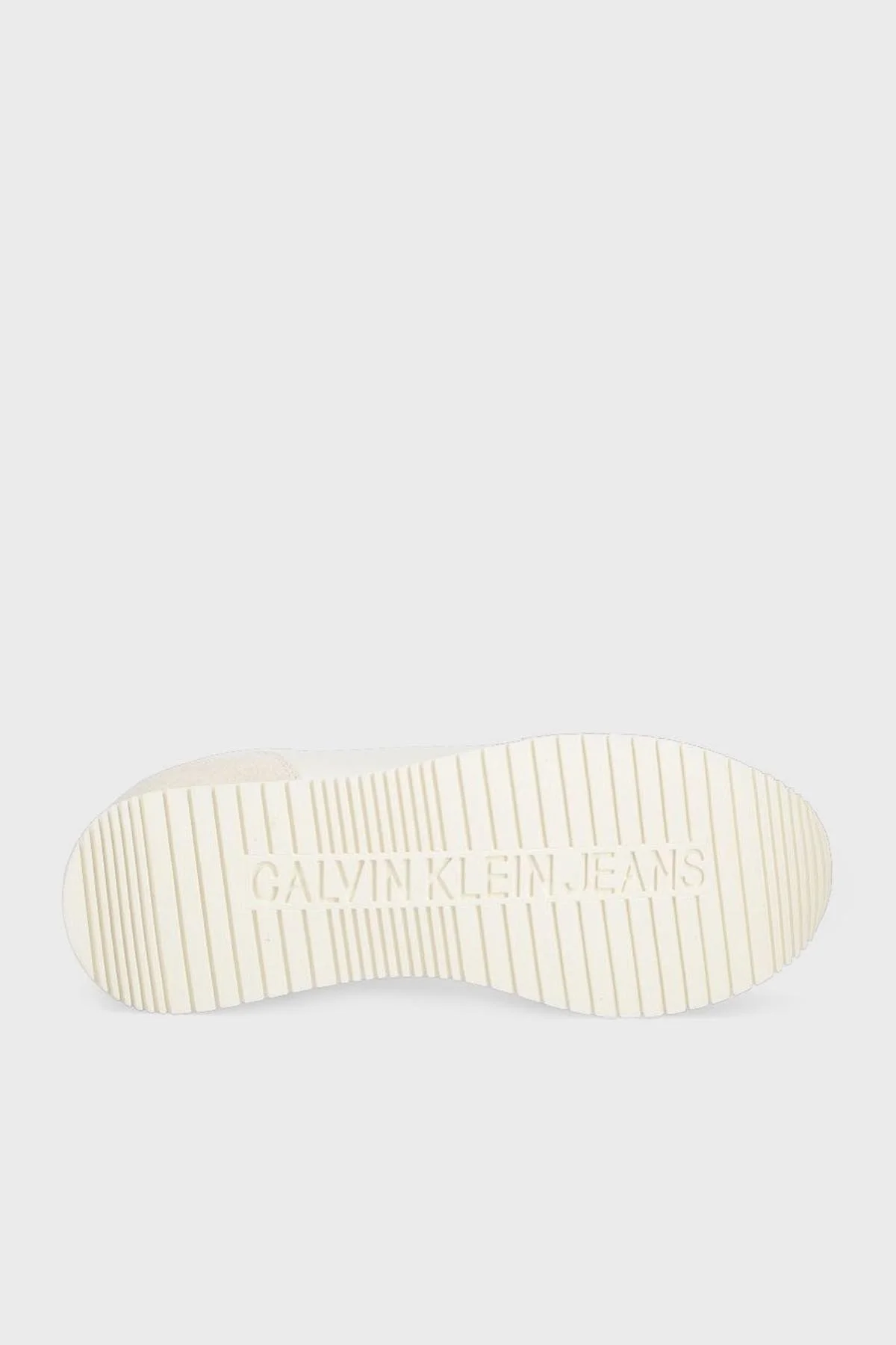 Calvin Klein Logolu Deri Sneaker YW0YW01056YBI Bayan Ayakkabı YW0YW01056 YBI BEYAZ - 4