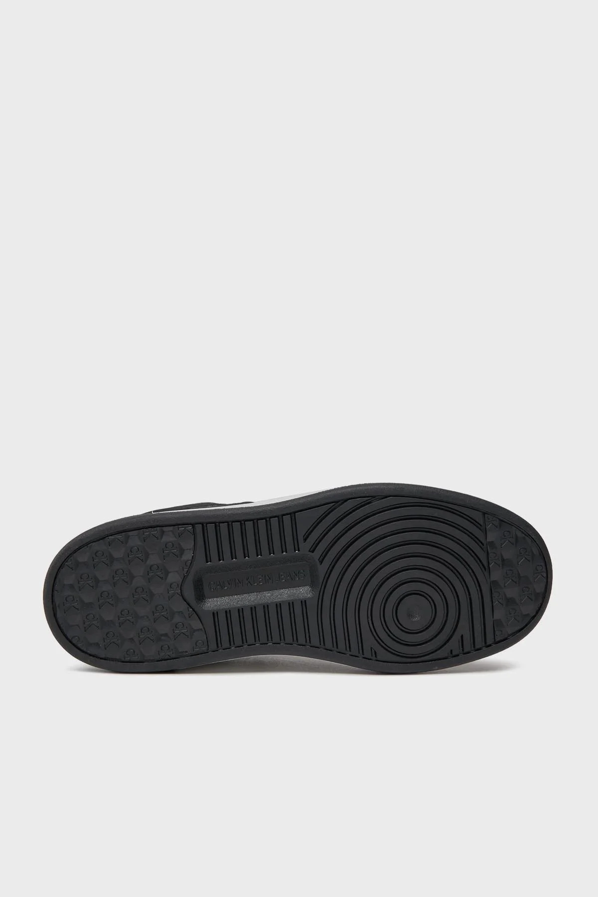 Calvin Klein Logolu Deri Sneaker YW0YW013010GM Bayan Ayakkabı YW0YW01301 0GM SİYAH-BEYAZ - 5