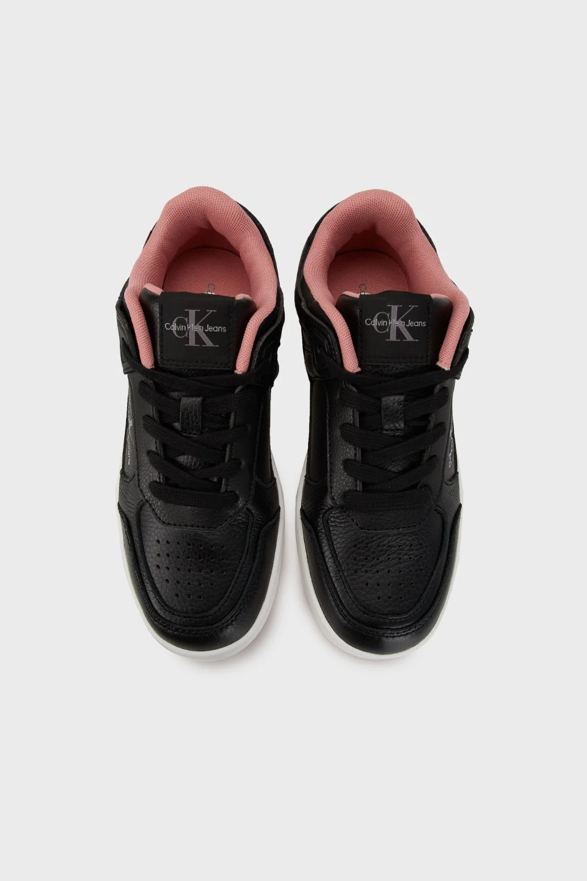 Calvin Klein Logolu Deri Sneaker YW0YW0165000U Bayan Ayakkabı YW0YW01650 00U SİYAH - 9