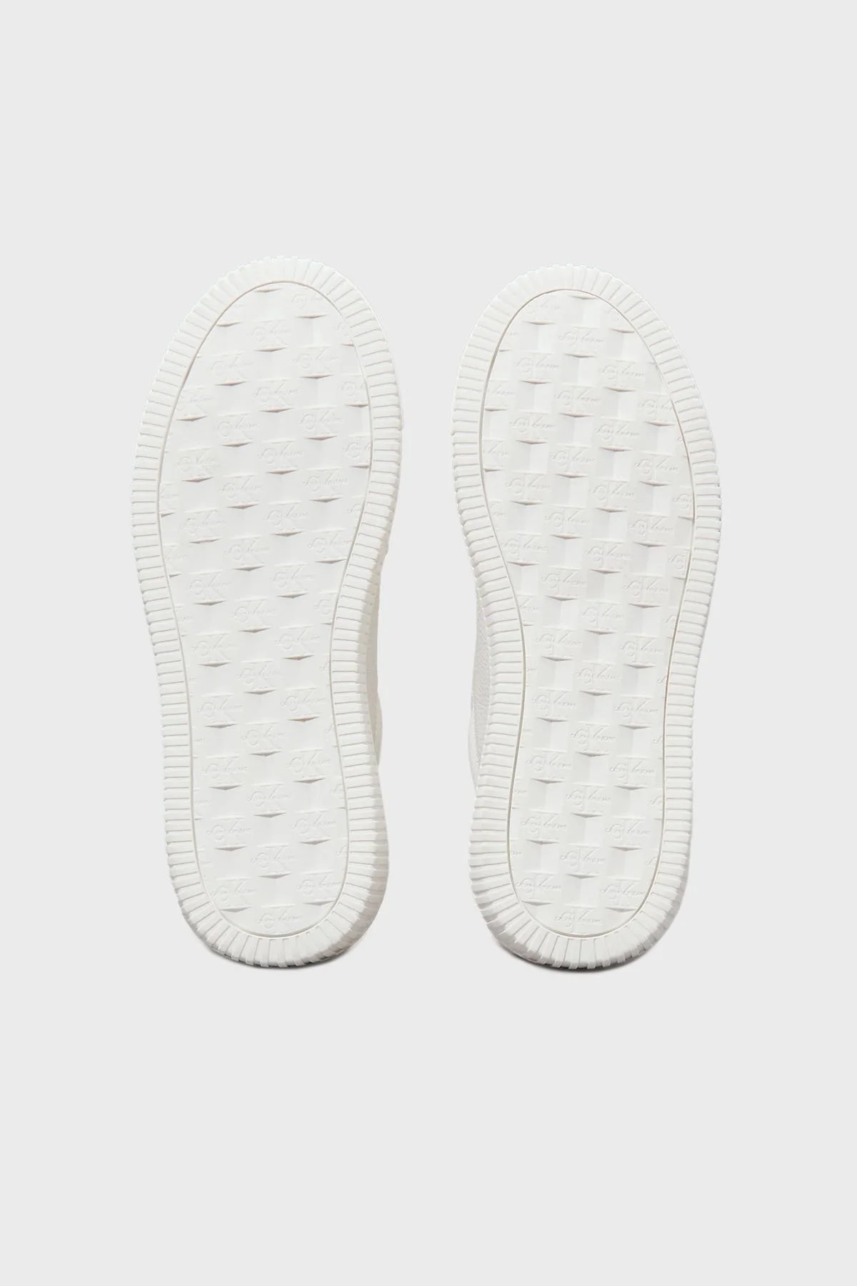 Calvin Klein Logolu Deri Sneaker YW0YW017690LI Bayan Ayakkabı YW0YW01769 0LI BEYAZ-GÜMÜŞ - 14