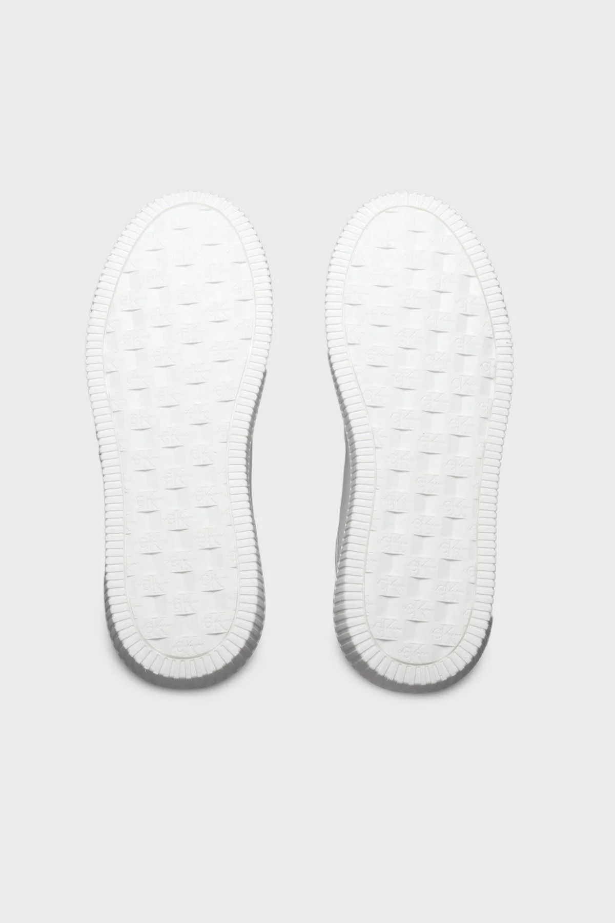 Calvin Klein Logolu Deri Sneaker YW0YW018460LE Bayan Ayakkabı YW0YW01846 0LE BEYAZ-MAVİ - 4