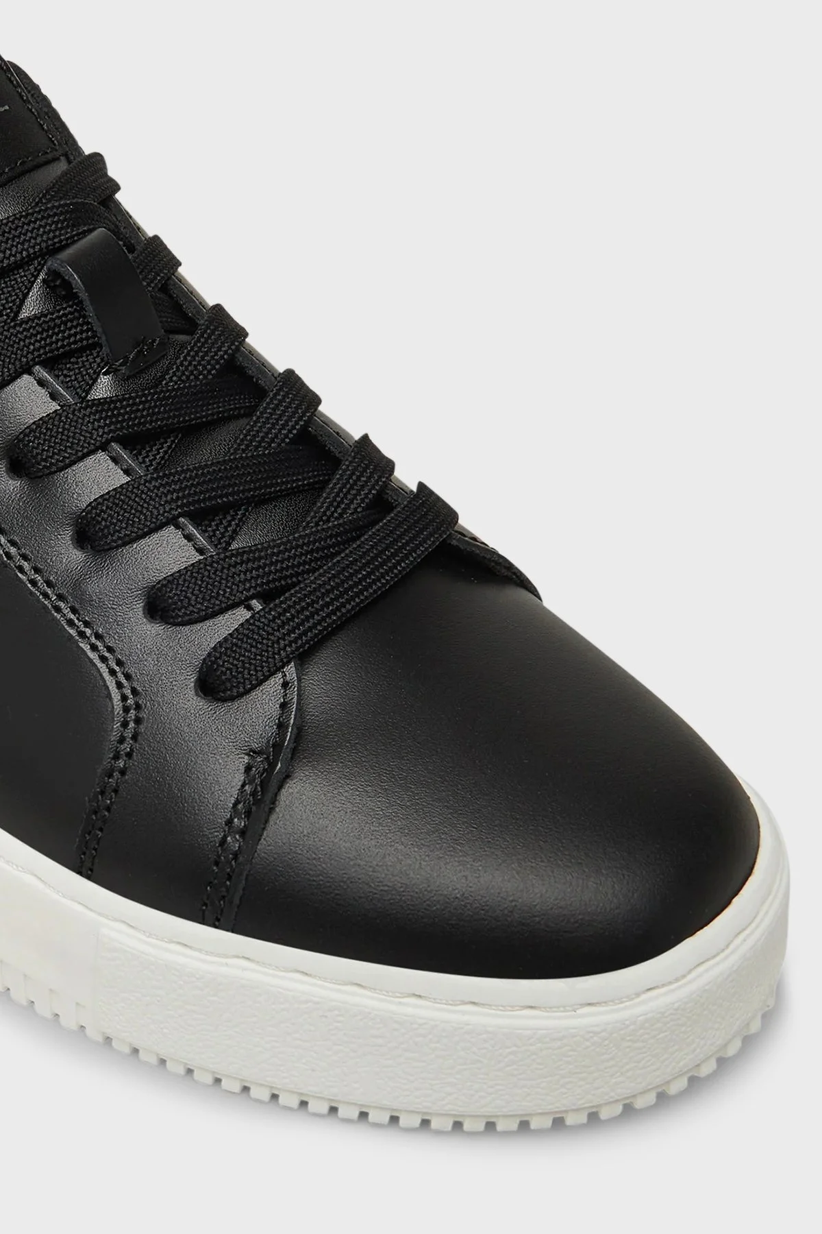 Calvin Klein Logolu Deri Sneaker YW0YW018720GM Bayan Ayakkabı YW0YW01872 0GM SİYAH-BEYAZ - 6