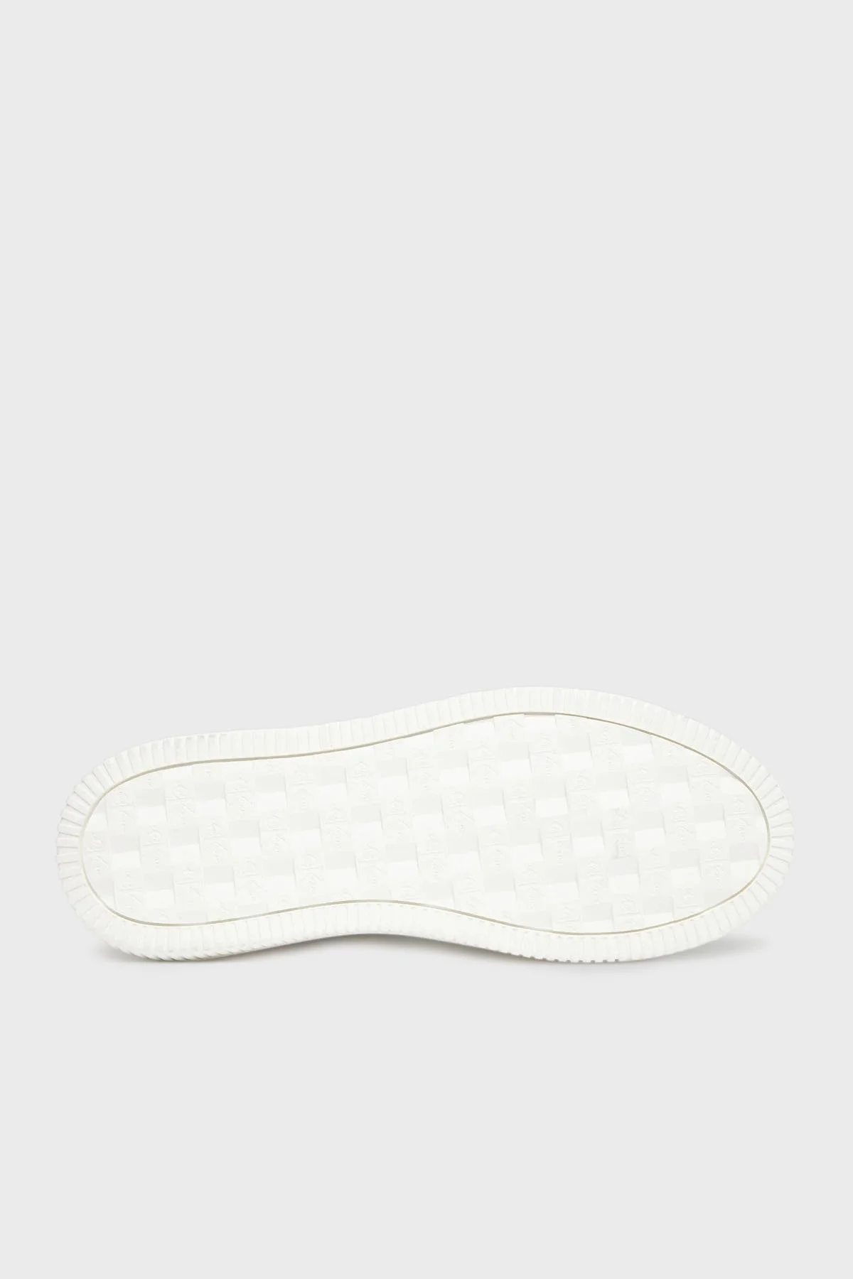 Calvin Klein Logolu Deri Sneaker YW0YW0187602R Bayan Ayakkabı YW0YW01876 02R BEYAZ-GÜMÜŞ - 4