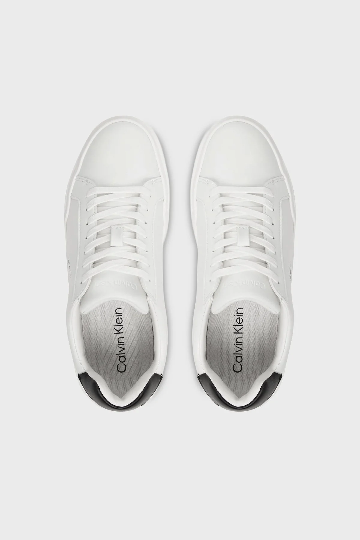 Calvin Klein Logolu Deri Sneaker YW0YW0194706X Bayan Ayakkabı YW0YW01947 06X BEYAZ - 3