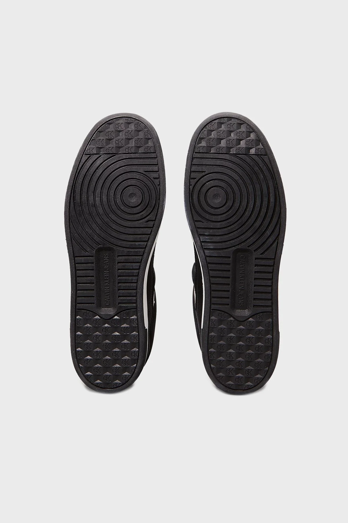 Calvin Klein Logolu Deri ve Süet Detaylı Sneaker YM0YM0130801W Erkek Ayakkabı YM0YM01308 01W BEYAZ-SİYAH - 14