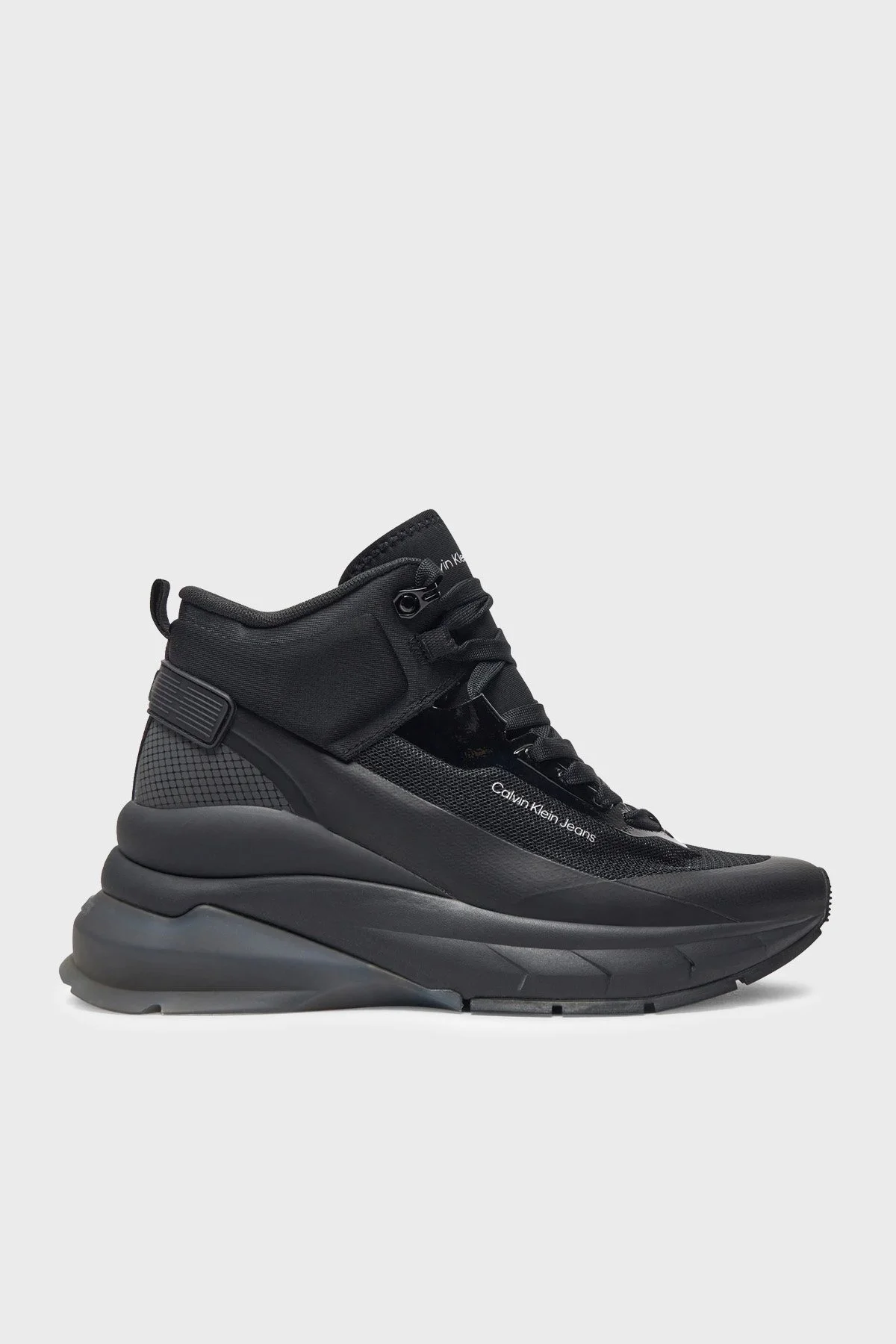 Calvin Klein Logolu Dolgu Topuklu Bilekli Sneaker YW0YW0157101R Bayan Ayakkabı YW0YW01571 01R SİYAH - 7