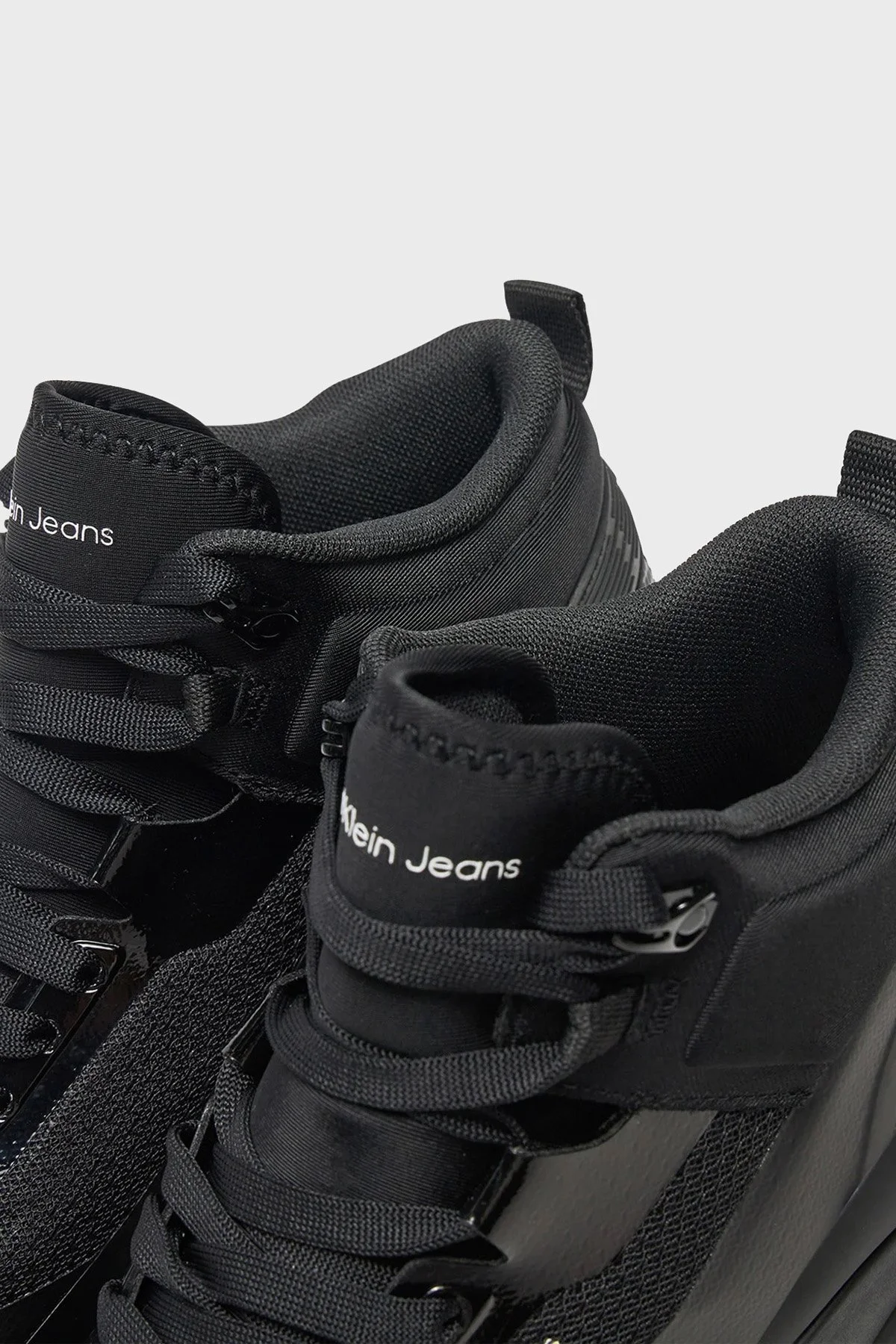 Calvin Klein Logolu Dolgu Topuklu Bilekli Sneaker YW0YW0157101R Bayan Ayakkabı YW0YW01571 01R SİYAH - 11