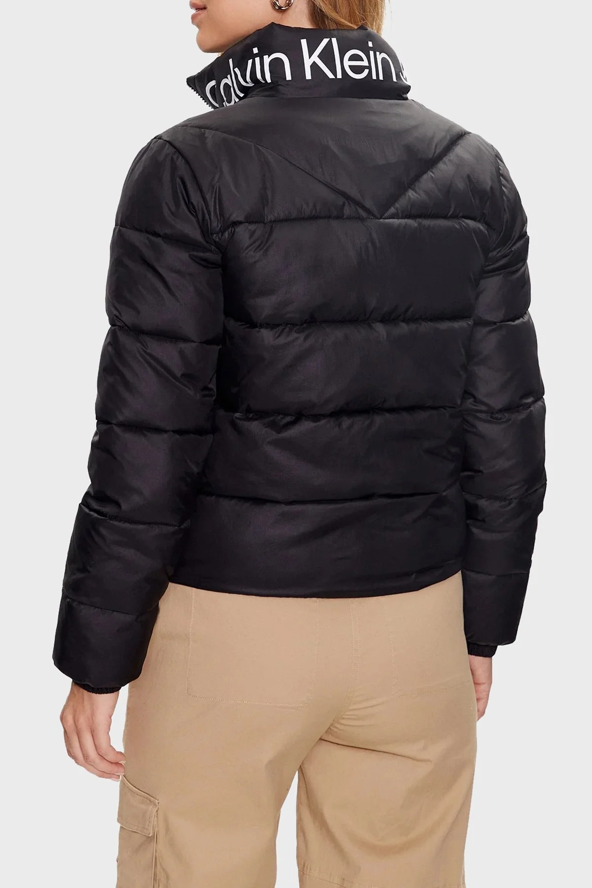 Calvin Klein Logolu Dolgulu J20J221381BEH Bayan Mont J20J221381 BEH SİYAH - 2