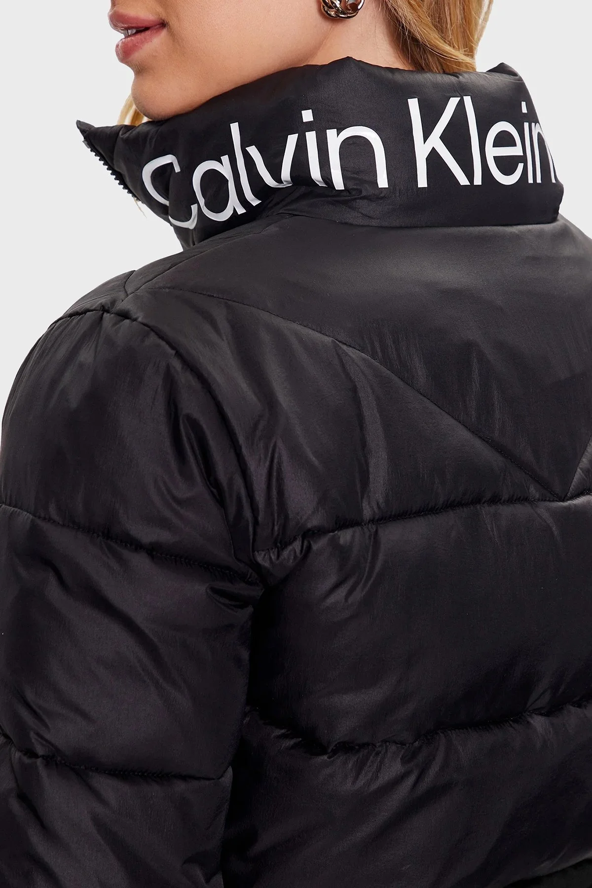 Calvin Klein Logolu Dolgulu J20J221381BEH Bayan Mont J20J221381 BEH SİYAH - 4