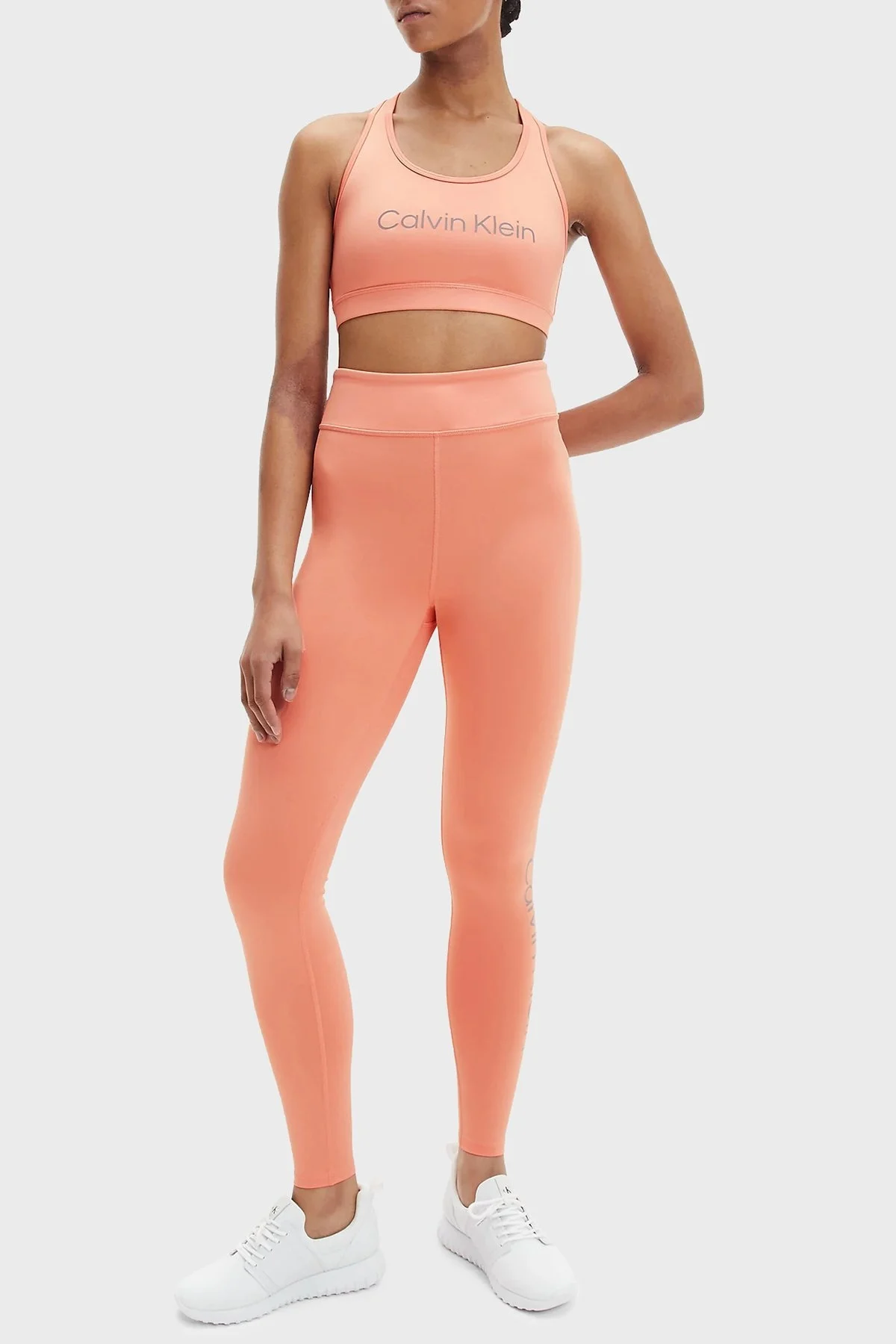 Calvin Klein Logolu Dolgusuz Streç Sporcu Bayan Sütyen 00GWS2K138 T34 YAVRUAĞZI - 3