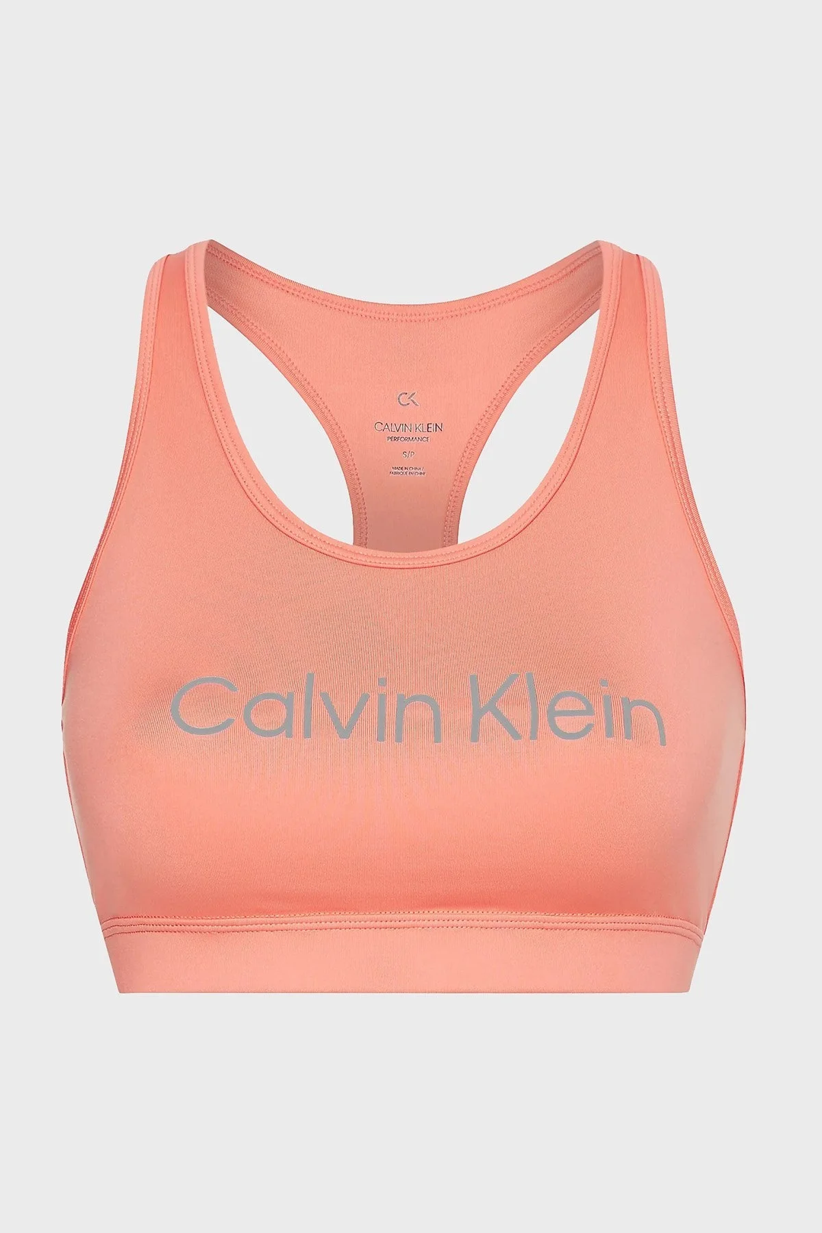 Calvin Klein Logolu Dolgusuz Streç Sporcu Bayan Sütyen 00GWS2K138 T34 YAVRUAĞZI - 5