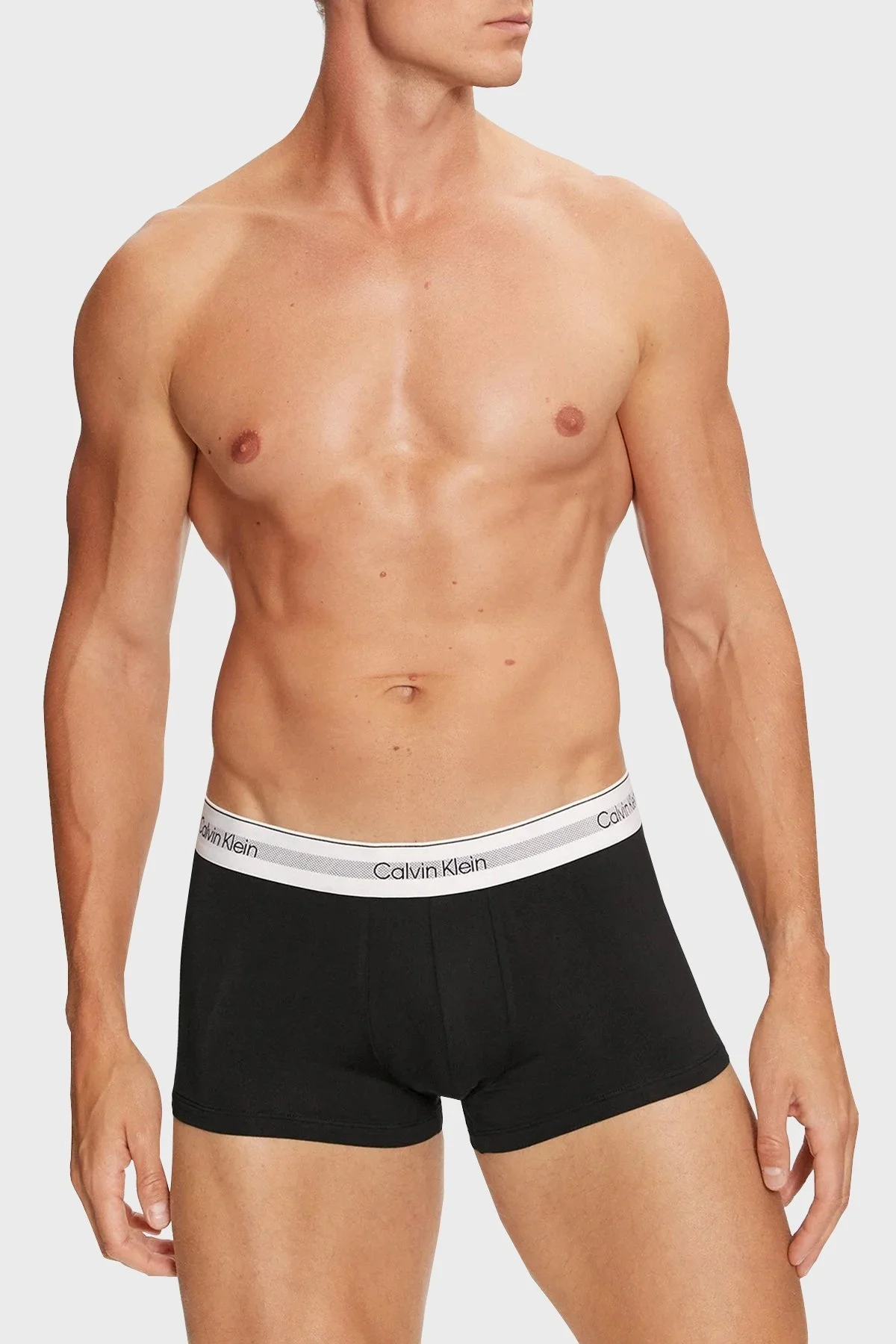 Calvin Klein Logolu Düşük Bel 3 Pack 000NB3956AUB1 Erkek Boxer 000NB3956A UB1 SİYAH - 3