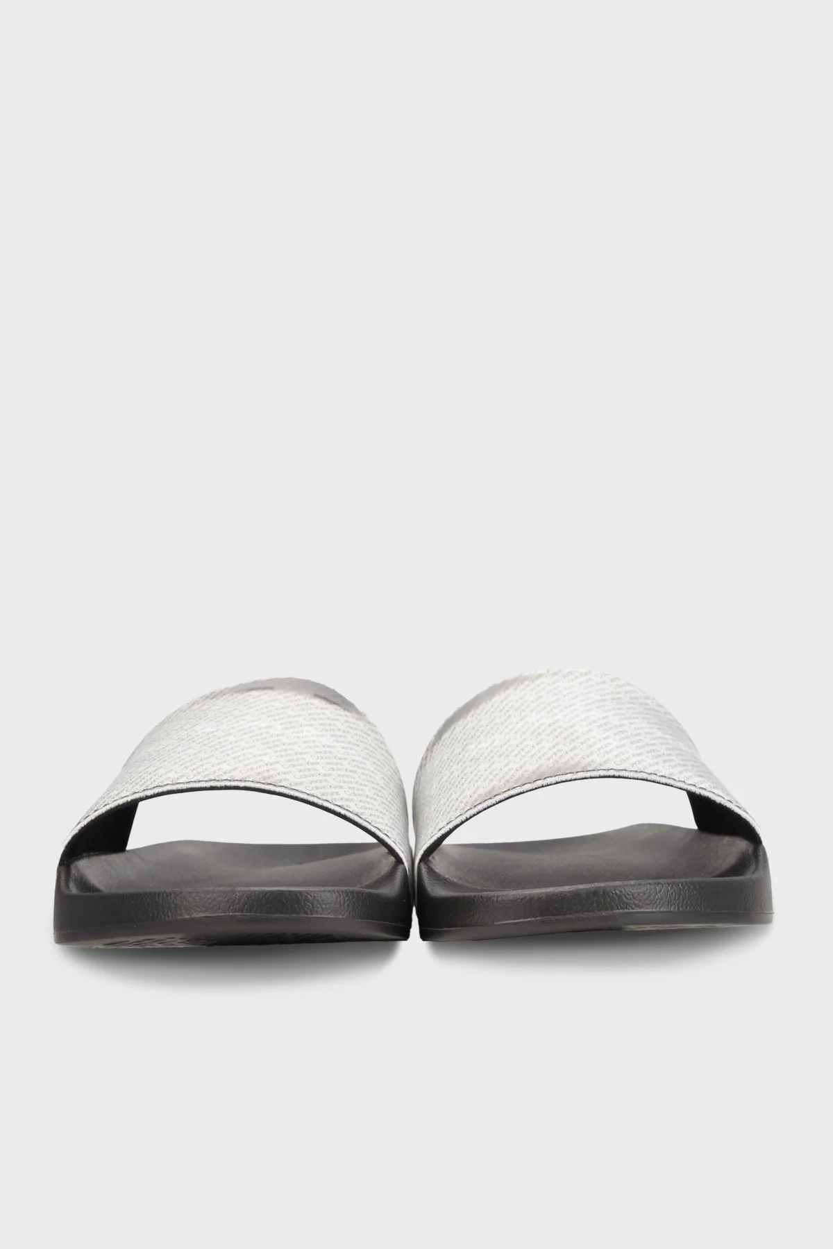 Calvin Klein Logolu Düz YM0YM009530GN Erkek Terlik YM0YM00953 0GN SİYAH-GÜMÜŞ - 5