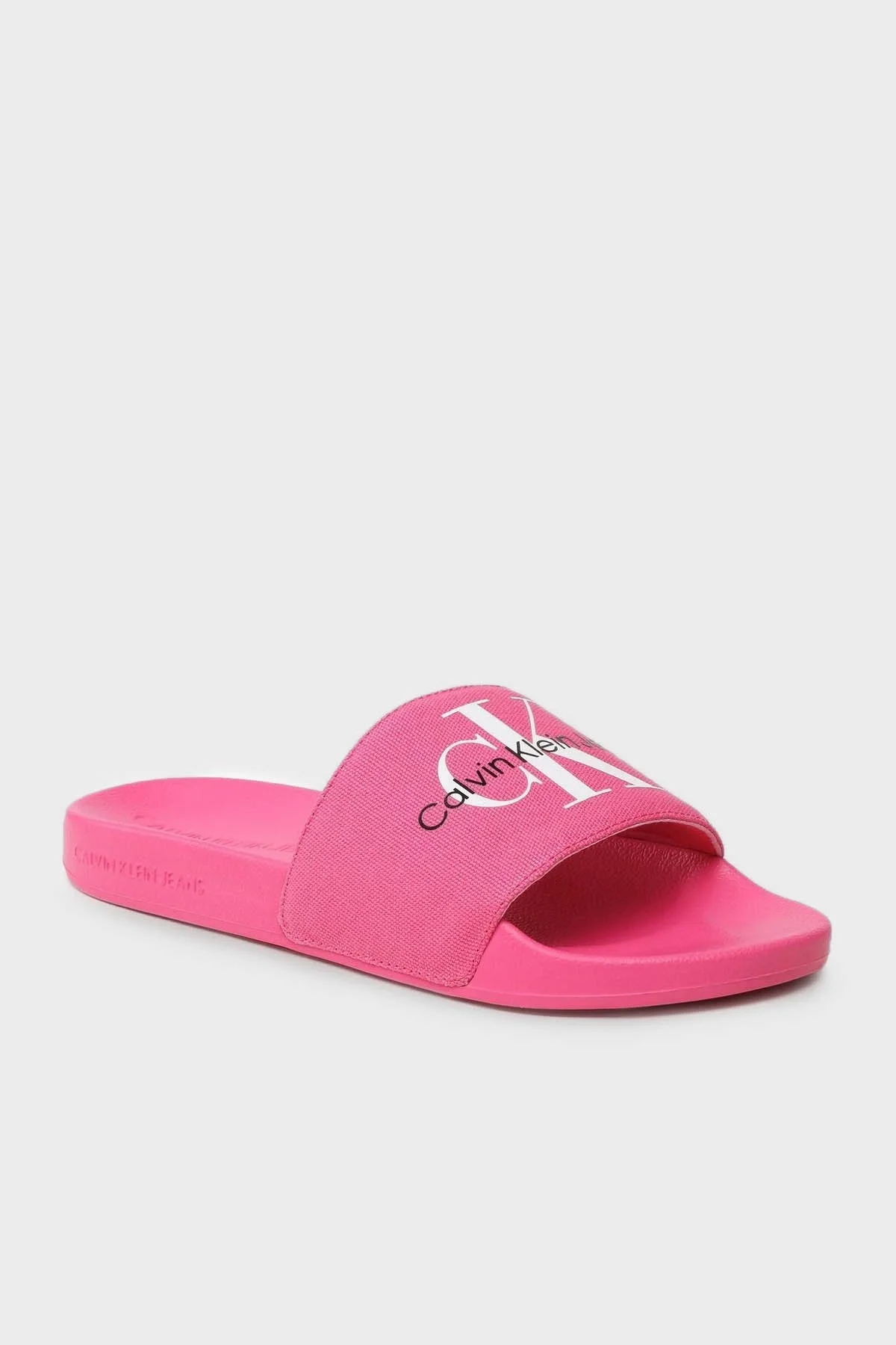 Calvin Klein Logolu Düz YW0YW001030J0 Bayan Terlik YW0YW00103 0J0 PEMBE - 2