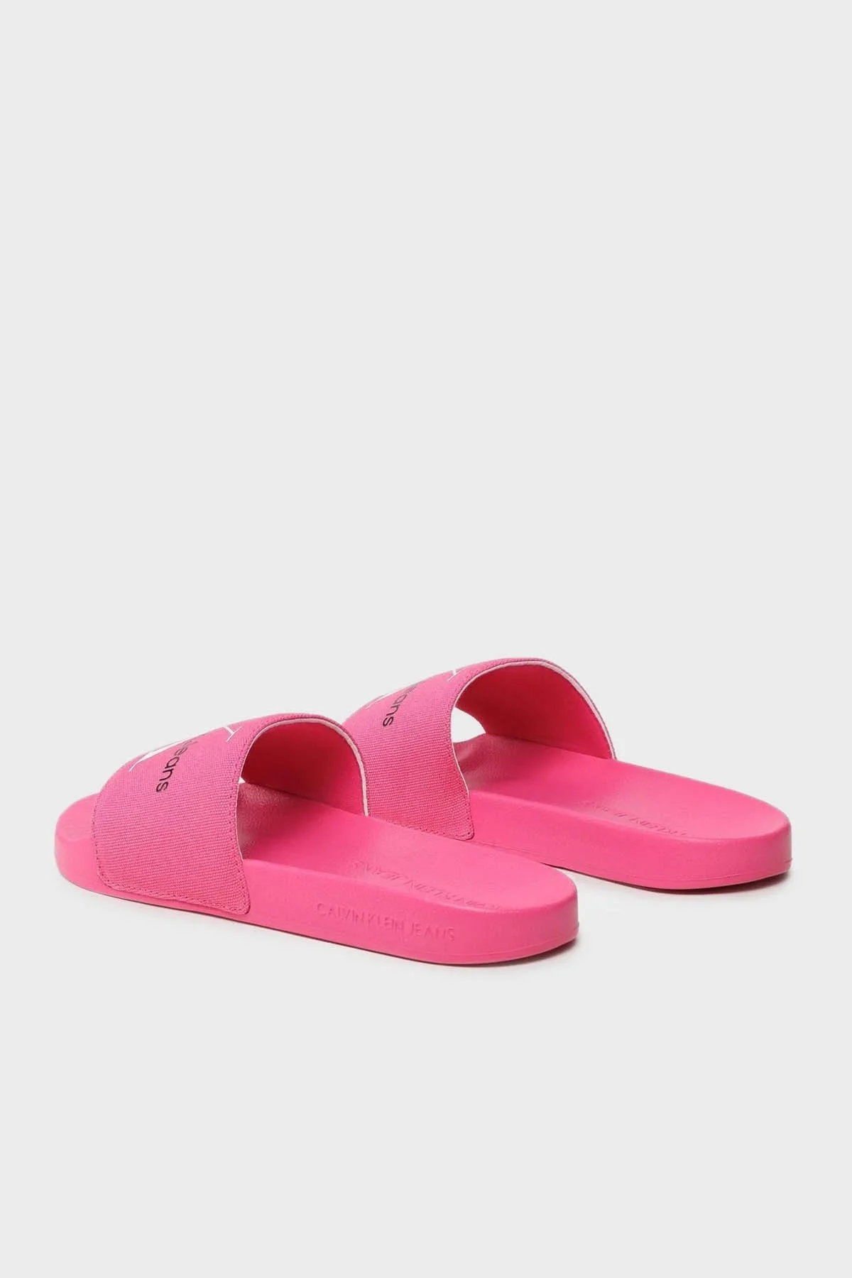 Calvin Klein Logolu Düz YW0YW001030J0 Bayan Terlik YW0YW00103 0J0 PEMBE - 4