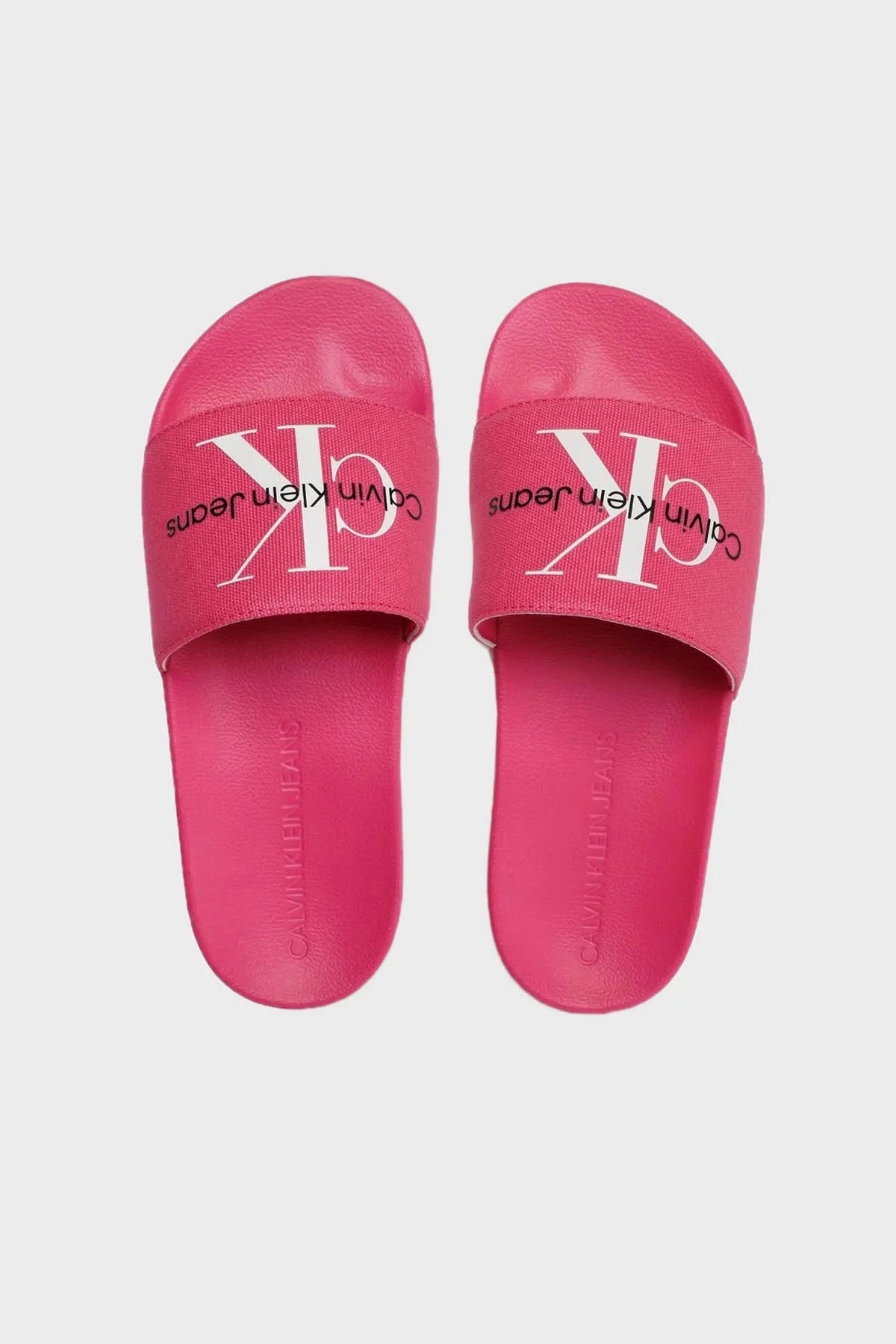 Calvin Klein Logolu Düz YW0YW001030J0 Bayan Terlik YW0YW00103 0J0 PEMBE - 5