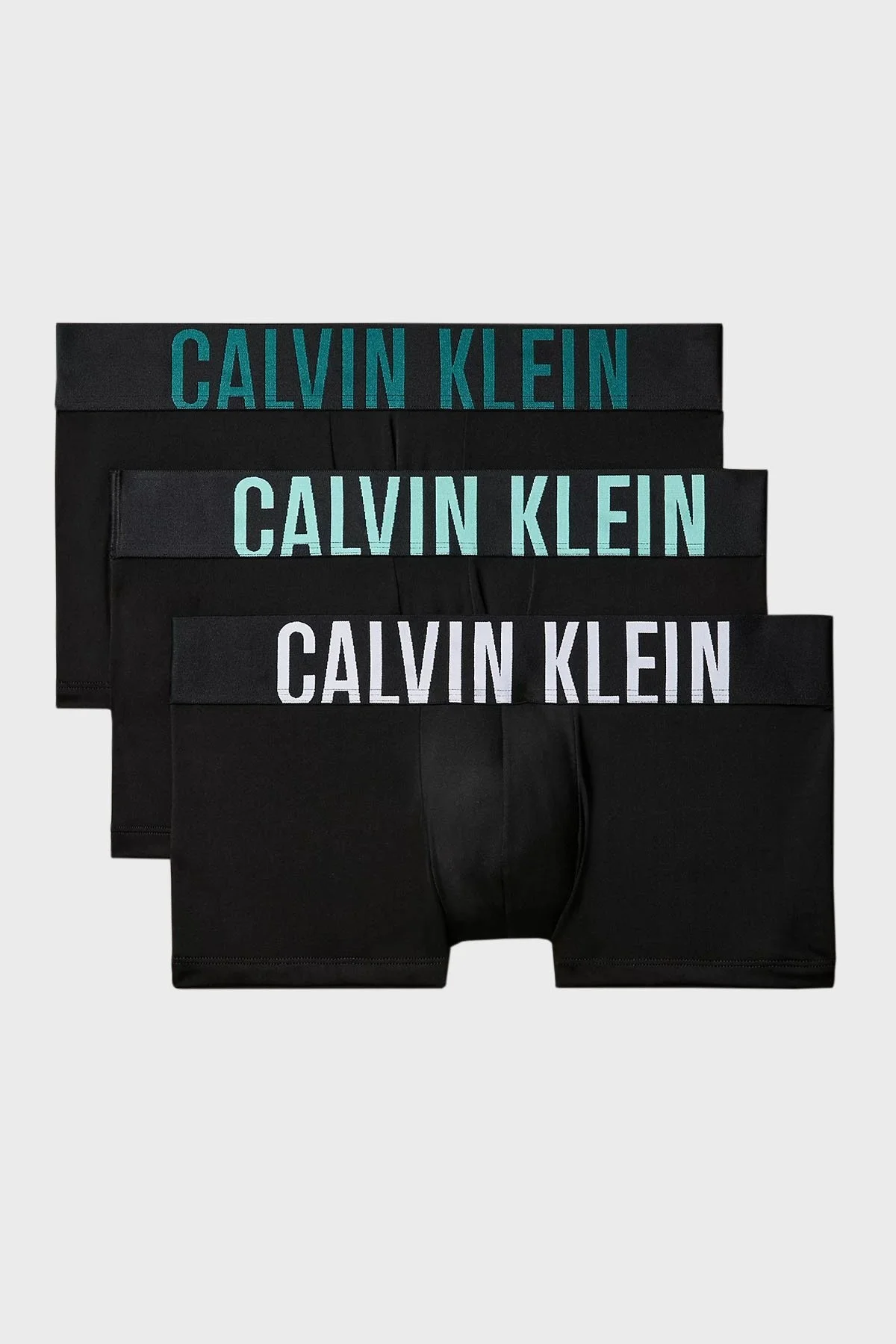 Calvin Klein Logolu Elastik Bel 3 Pack 000NB3611AQ1L Erkek Boxer 000NB3611A Q1L SİYAH - 7