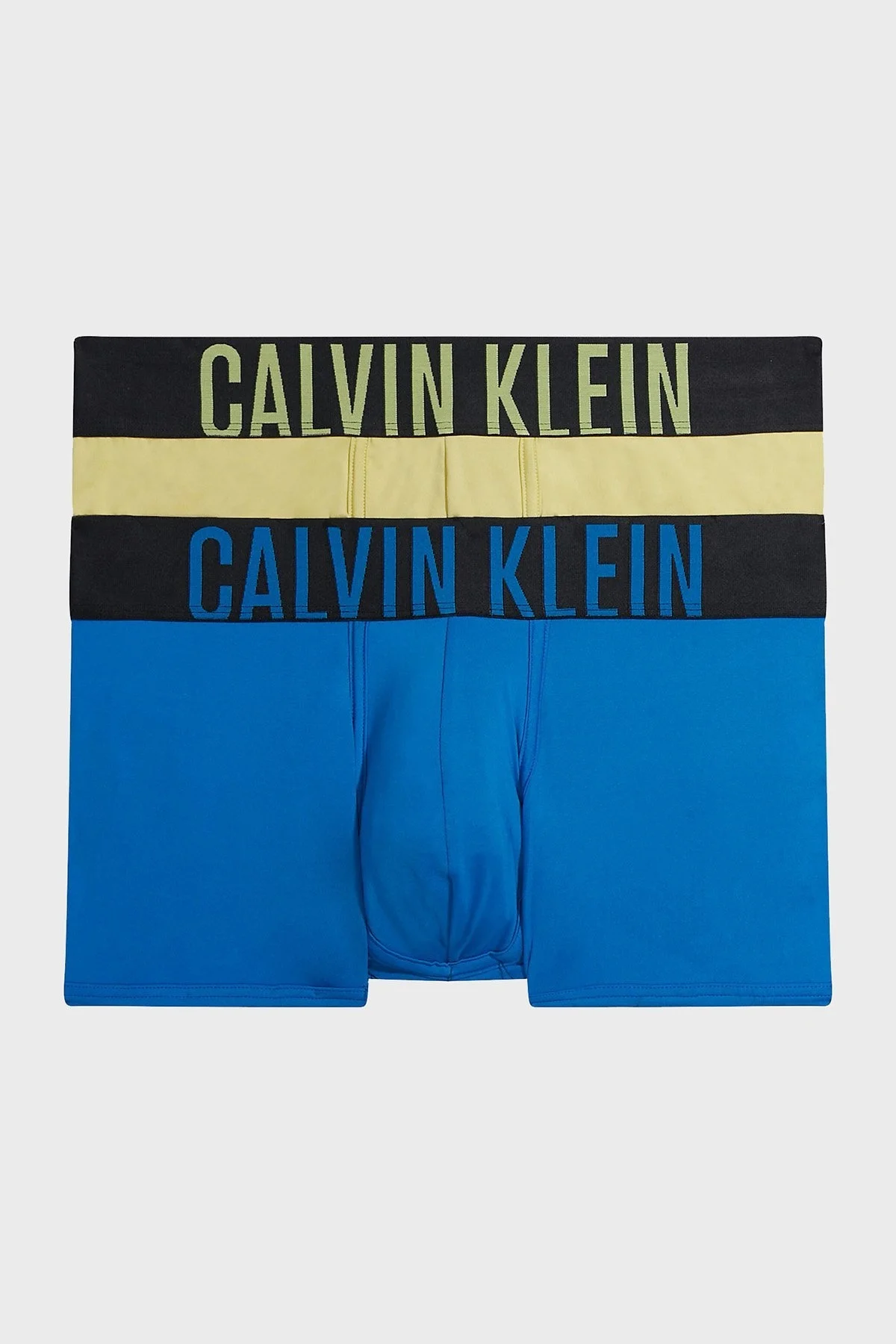 Calvin Klein Logolu Elastik Bel Bantlı Düşük Bel 2 Pack 000NB2599AC28 Erkek Boxer 000NB2599A C28 MAVİ-SARI - 1