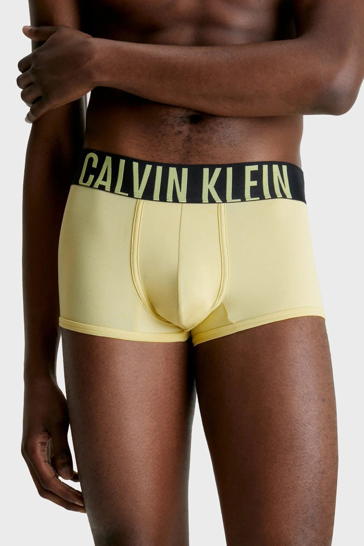 Calvin Klein Logolu Elastik Bel Bantlı Düşük Bel 2 Pack 000NB2599AC28 Erkek Boxer 000NB2599A C28 MAVİ-SARI - 2