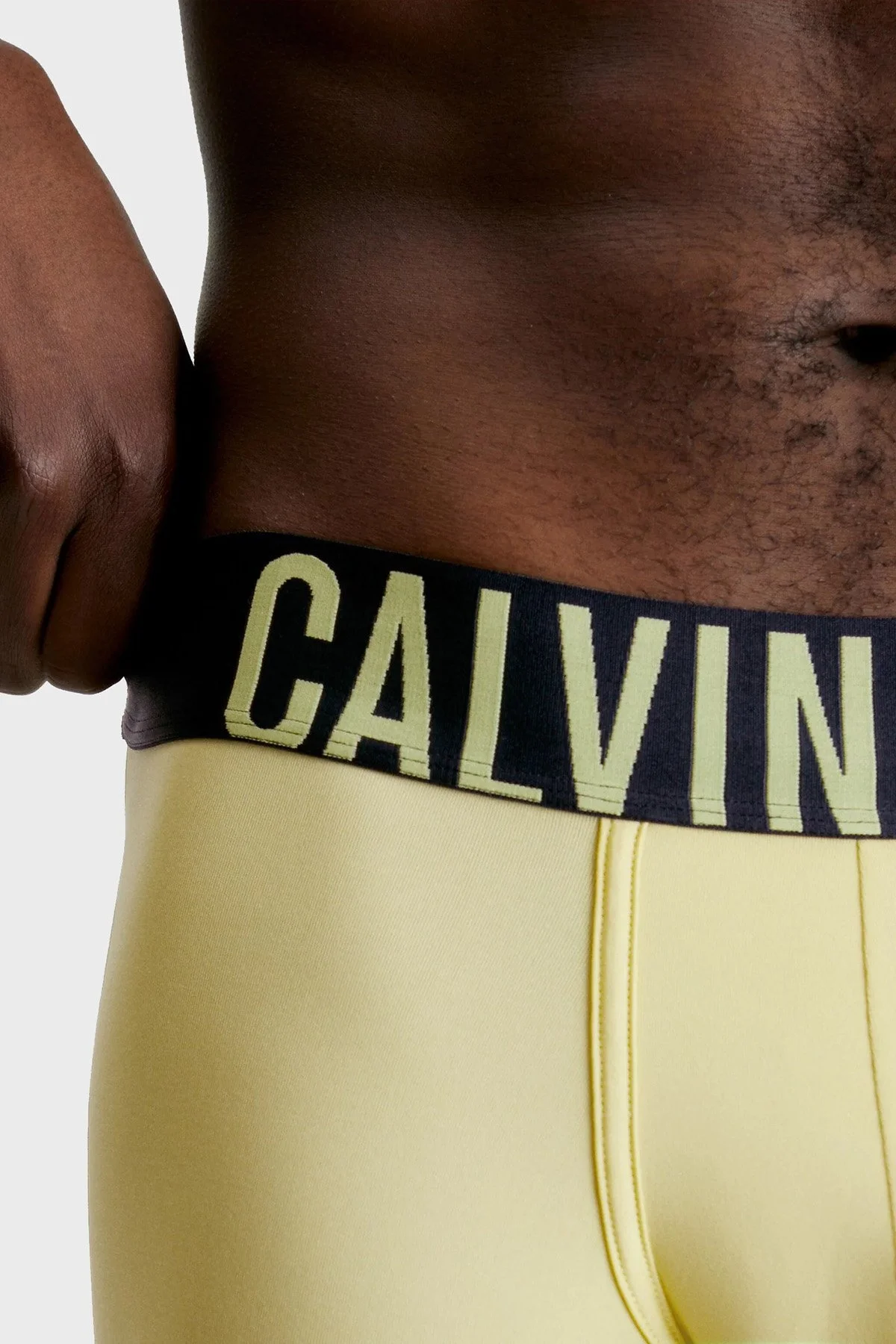 Calvin Klein Logolu Elastik Bel Bantlı Düşük Bel 2 Pack 000NB2599AC28 Erkek Boxer 000NB2599A C28 MAVİ-SARI - 3