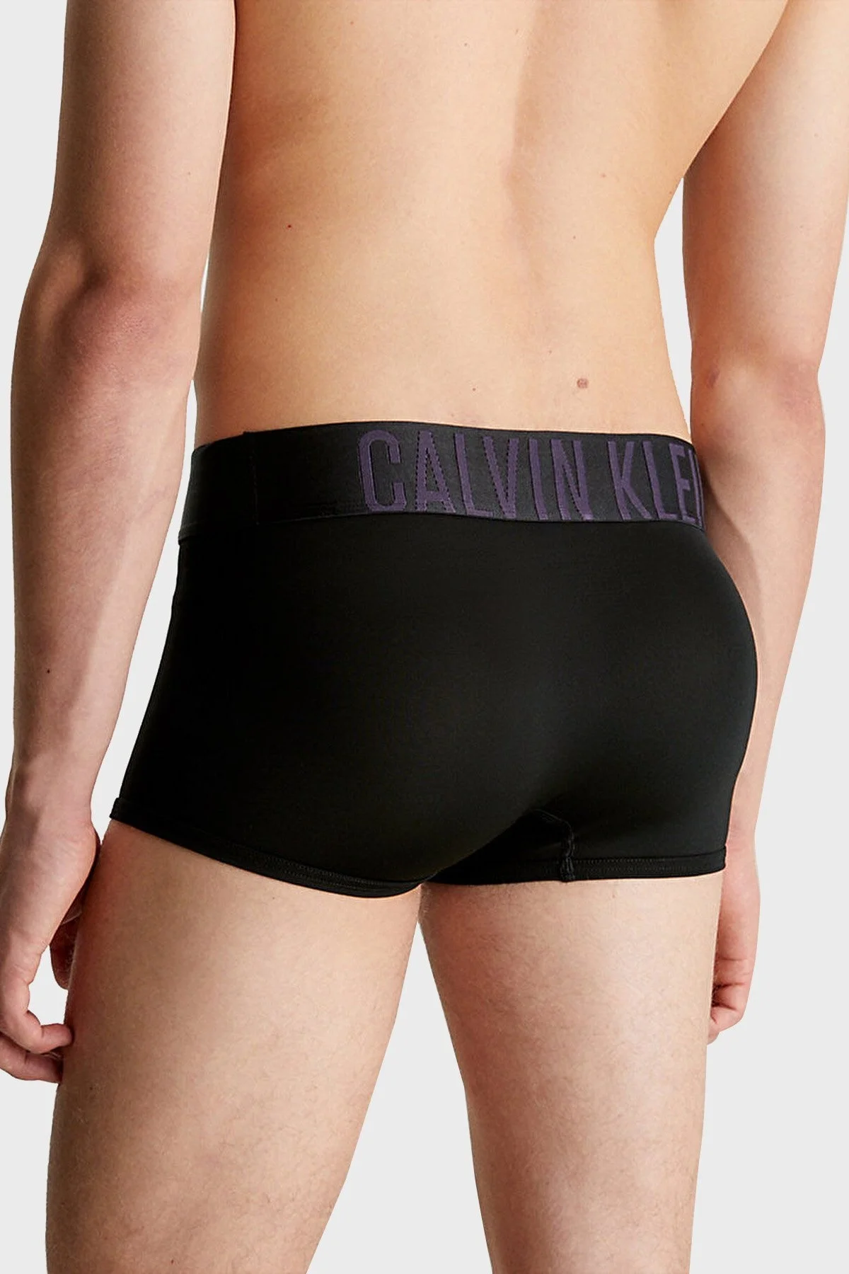 Calvin Klein Logolu Elastik Bel Bantlı Düşük Bel 2 Pack Erkek Boxer 000NB2599A GXL SİYAH - 3