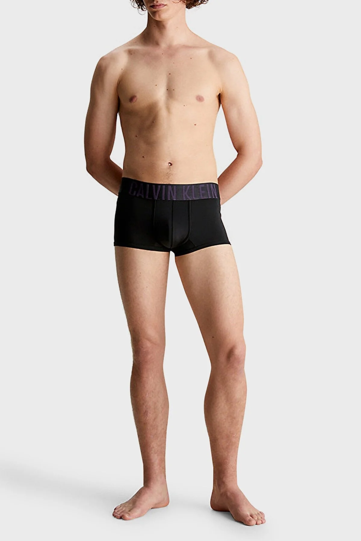 Calvin Klein Logolu Elastik Bel Bantlı Düşük Bel 2 Pack Erkek Boxer 000NB2599A GXL SİYAH - 5