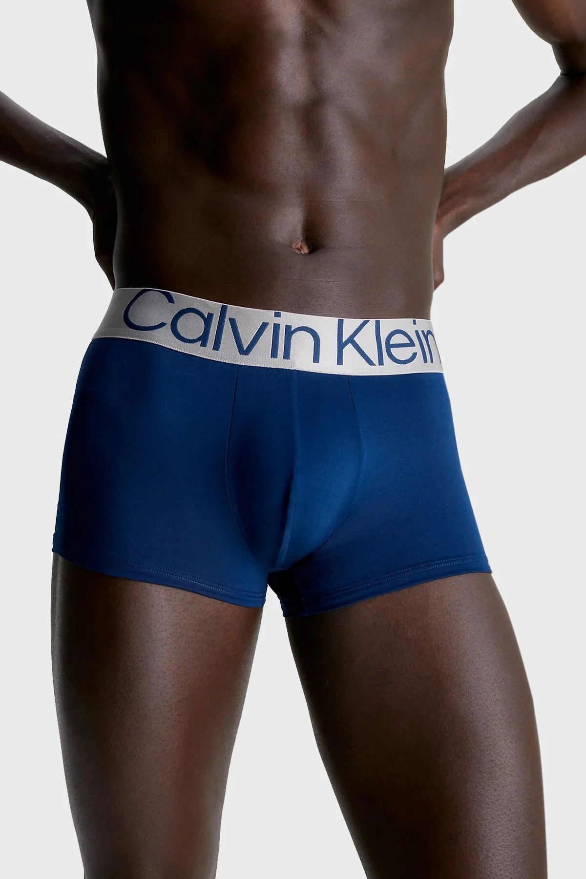 Calvin Klein Logolu Elastik Bel Bantlı Düşük Bel 3 Pack 000NB3074A139 Erkek Boxer 000NB3074A 139 Mavi-Gri-Siyah - 2