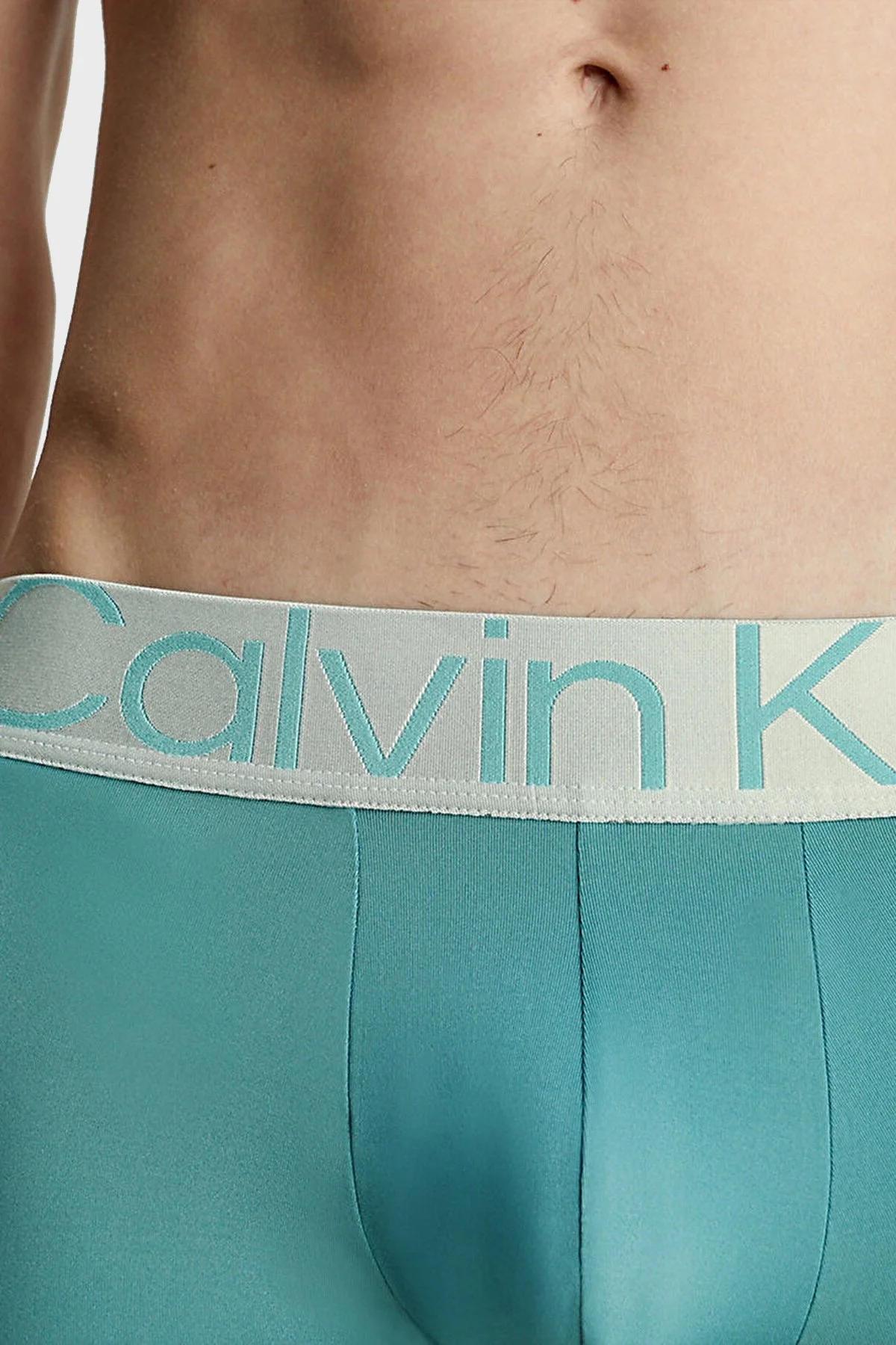 Calvin Klein Logolu Elastik Bel Bantlı Düşük Bel 3 Pack 000NB3074AGIB Erkek Boxer 000NB3074A GIB Bordo-Haki-Mavi - 4