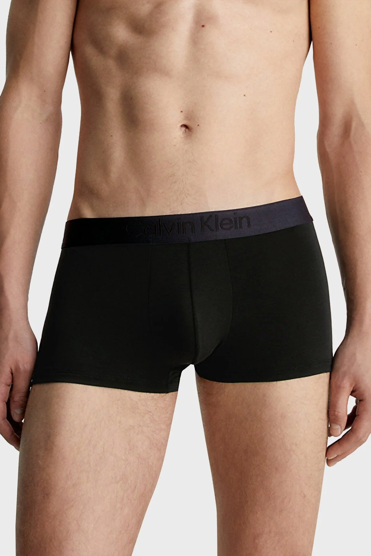 Calvin Klein Logolu Elastik Bel Bantlı Düşük Bel 3 Pack 000NB3651AUB1 Erkek Boxer 000NB3651A UB1 SİYAH - 6