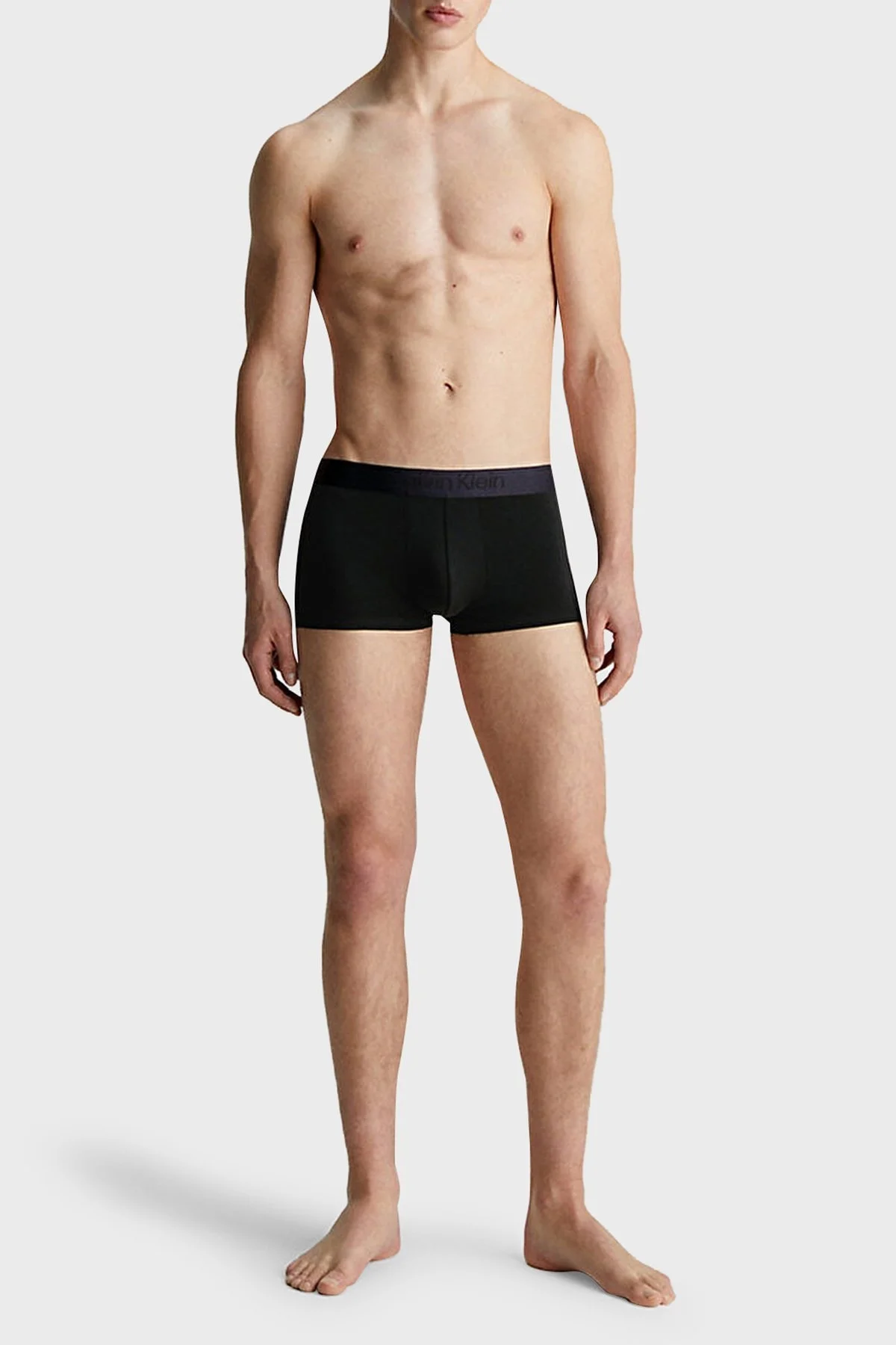 Calvin Klein Logolu Elastik Bel Bantlı Düşük Bel 3 Pack 000NB3651AUB1 Erkek Boxer 000NB3651A UB1 SİYAH - 8