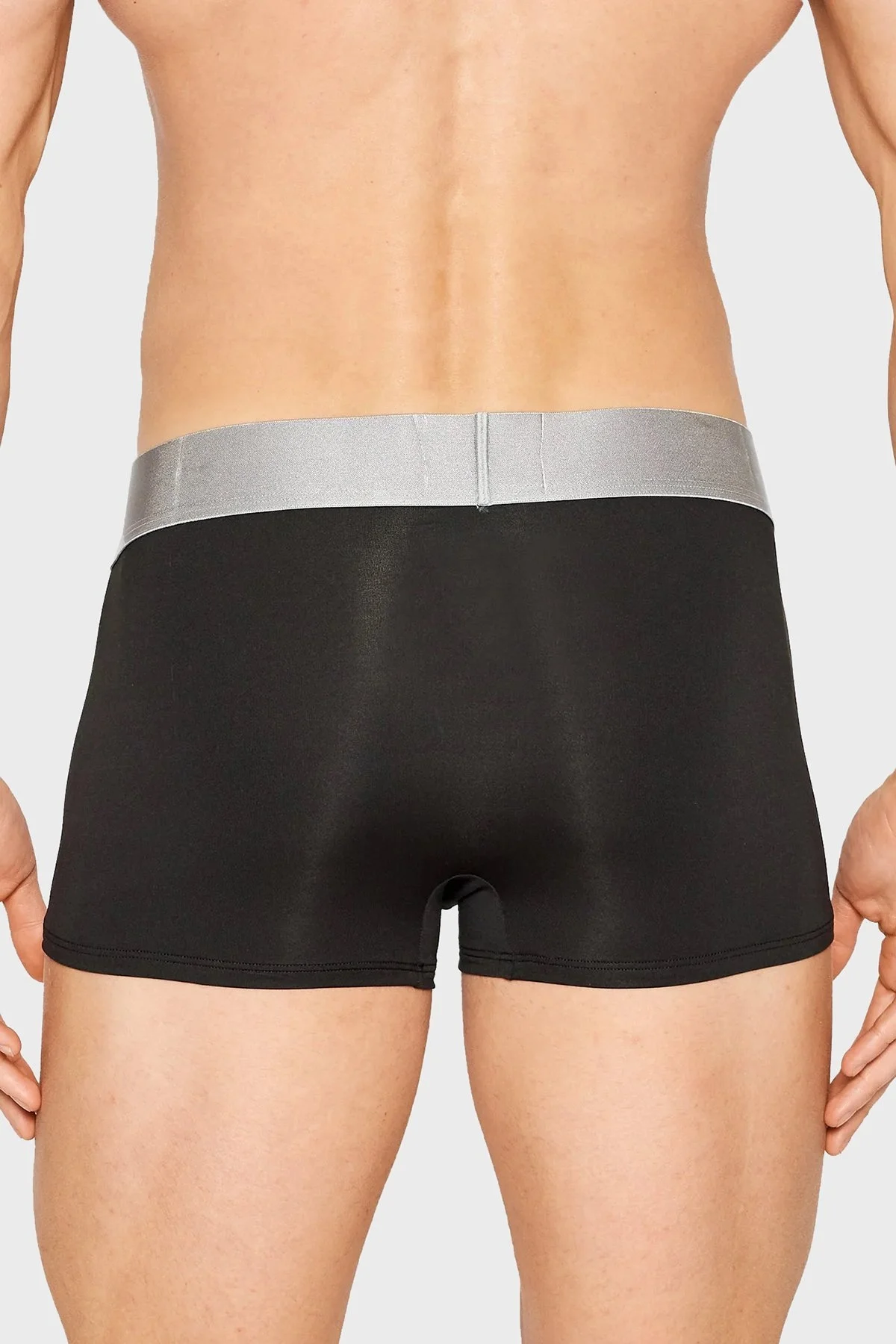 Calvin Klein Logolu Elastik Bel Bantlı Düşük Bel 3 Pack Erkek Boxer 000NB3074A 7V1 SİYAH - 3