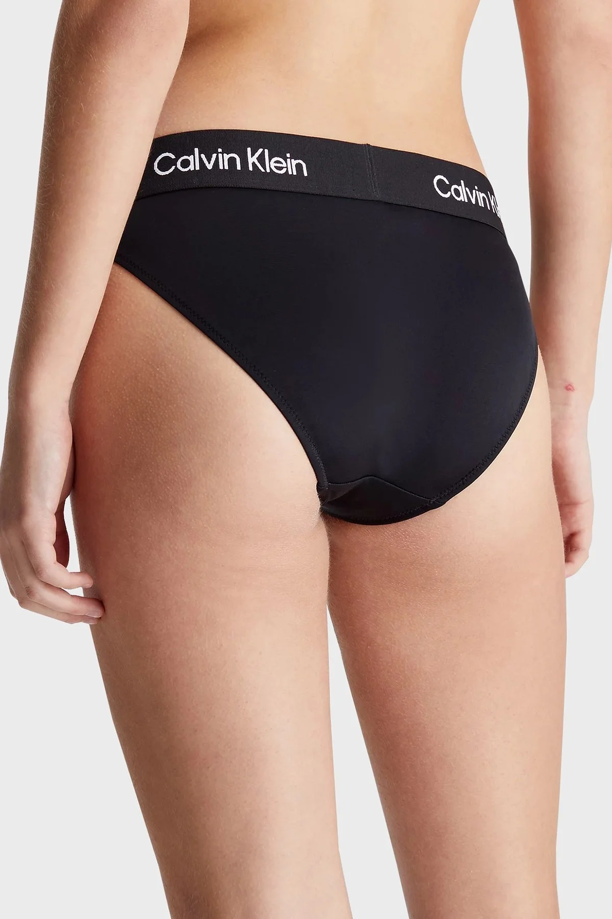 Calvin Klein Logolu Elastik Bel Bantlı KW0KW02353BEH Bayan Bikini Altı KW0KW02353 BEH SİYAH - 2