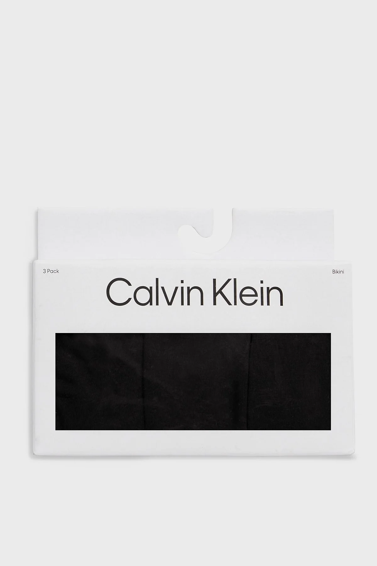 Calvin Klein Logolu Elastik Bel Bantlı Pamuklu 3 Pack 000QD3588E001 Bayan Külot 000QD3588E 001 SİYAH - 4