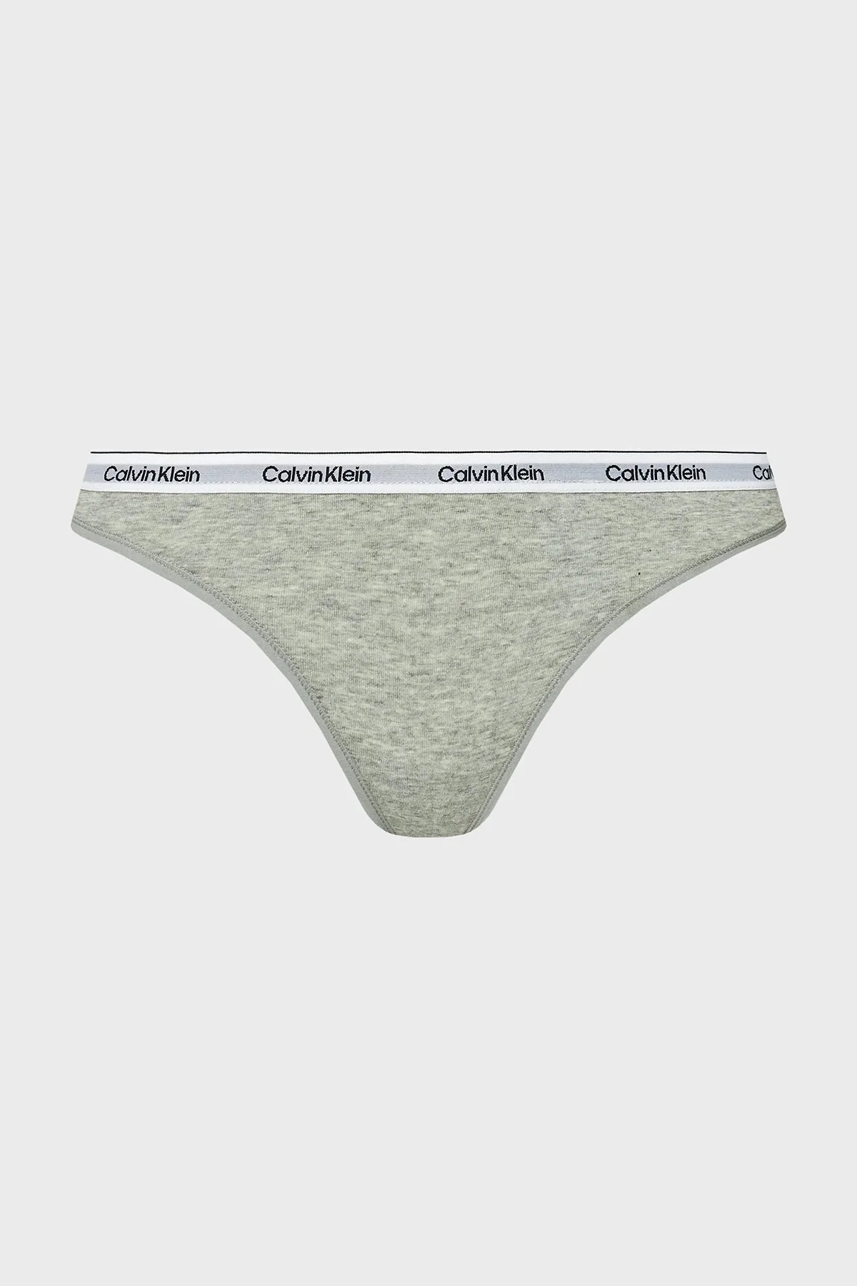 Calvin Klein Logolu Elastik Bel Bantlı Pamuklu 3 Pack 000QD5209EWAB Kadın Külot 000QD5209E WAB Yeşil-Gri-Pembe - 7