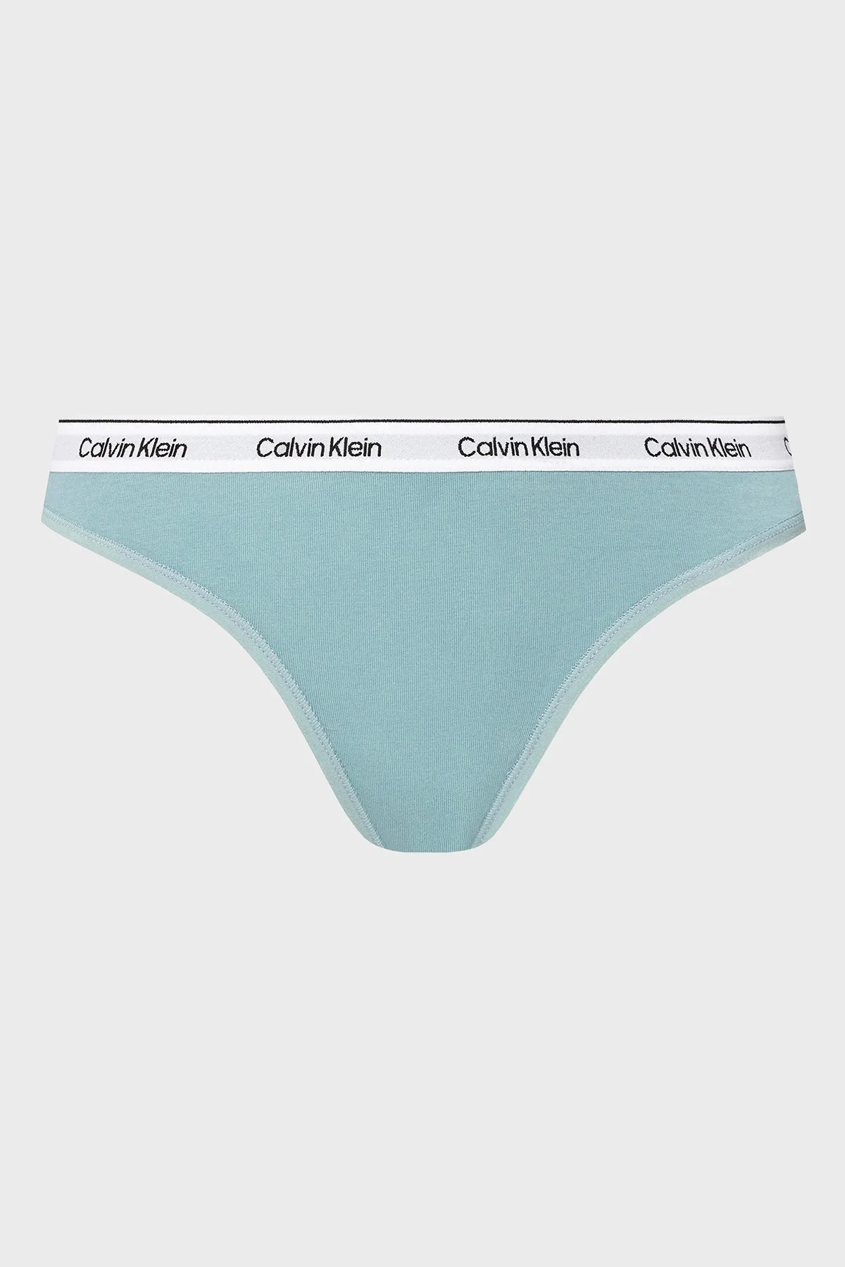 Calvin Klein Logolu Elastik Bel Bantlı Pamuklu 3 Pack 000QD5209EWAC Bayan Külot 000QD5209E WAC Siyah-Beyaz-Açık Mavi - 13