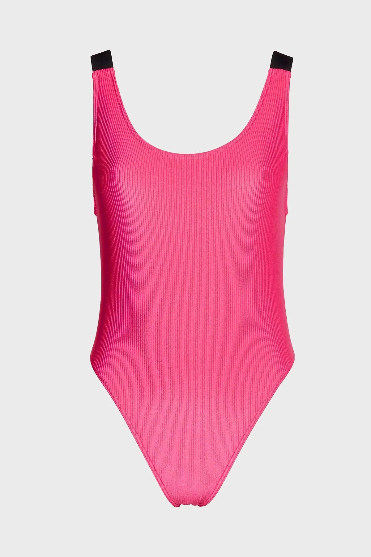 Calvin Klein Logolu Elastik Omuz Askılı Çıkarılabilir Dolgulu KW0KW01996XI1 Bayan Mayo KW0KW01996 XI1 PEMBE - 4