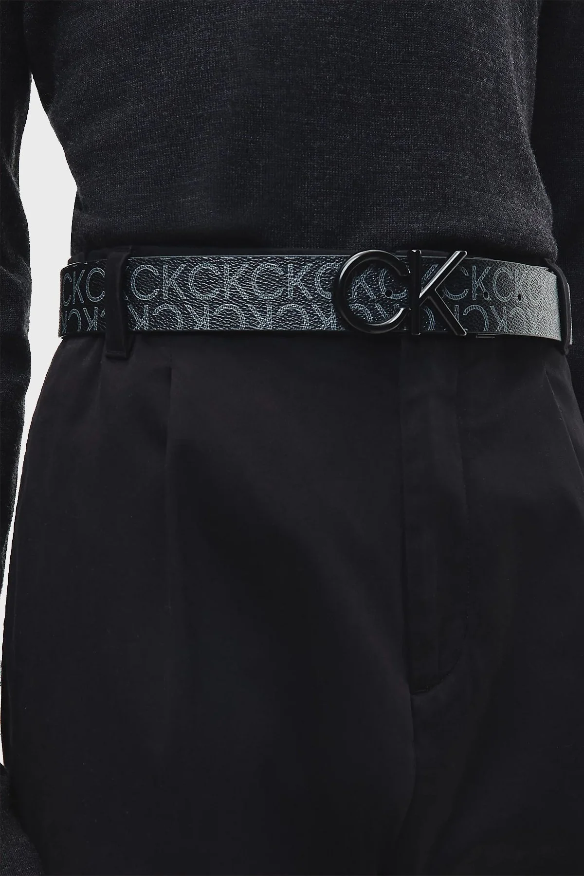 Calvin Klein Logolu Erkek Kemer K50K509964 01R SİYAH - 3