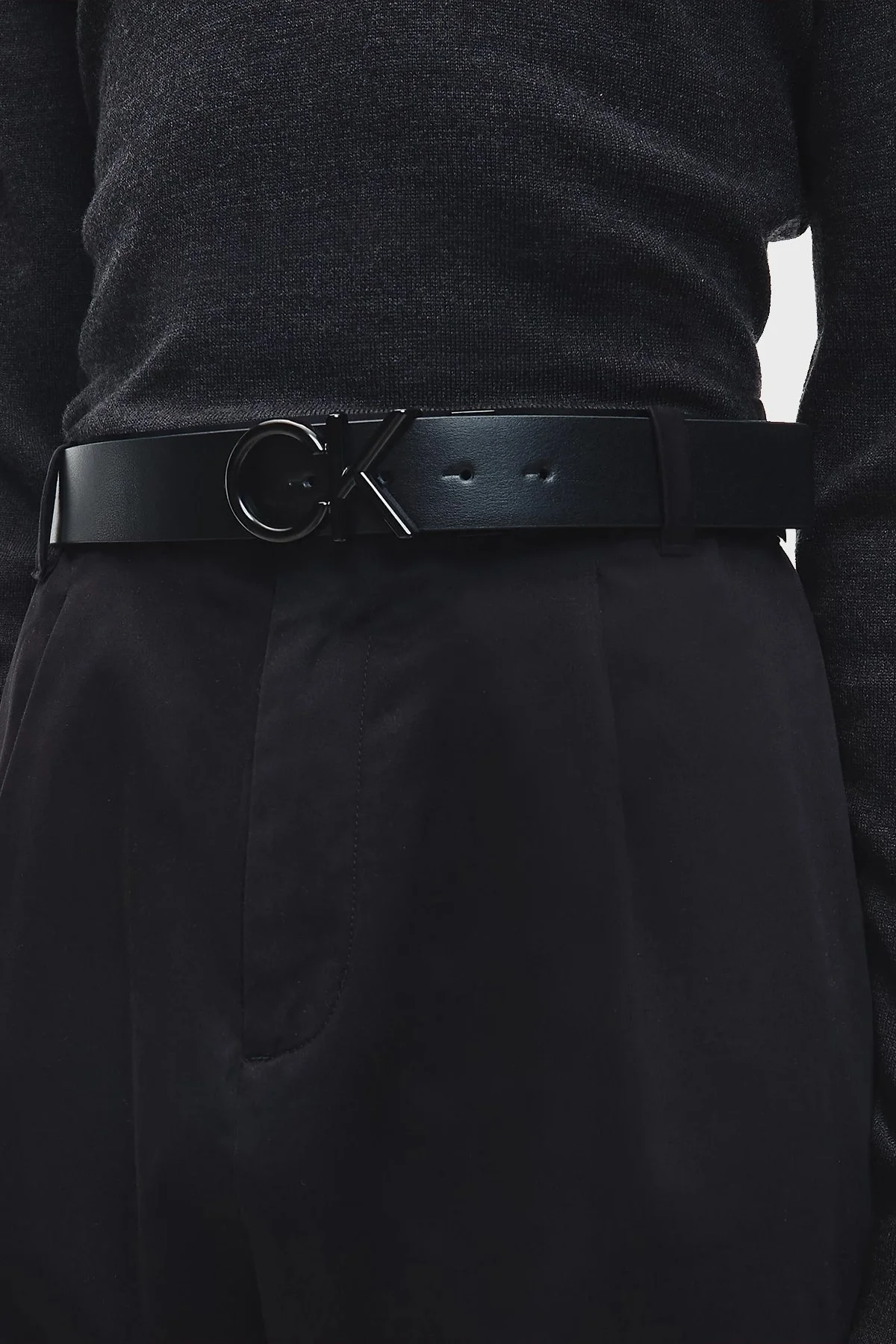 Calvin Klein Logolu Erkek Kemer K50K509964 01R SİYAH - 4