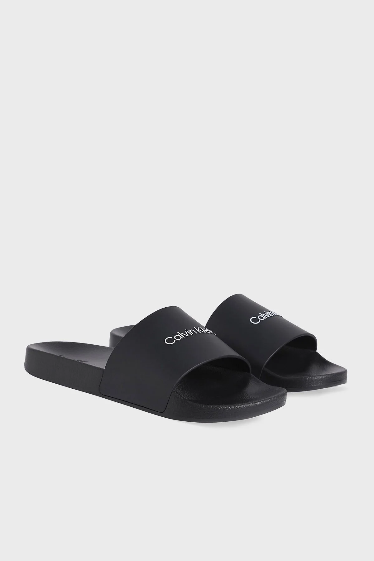 Calvin Klein Logolu Erkek Terlik HM0HM00455 BEH SİYAH - 8