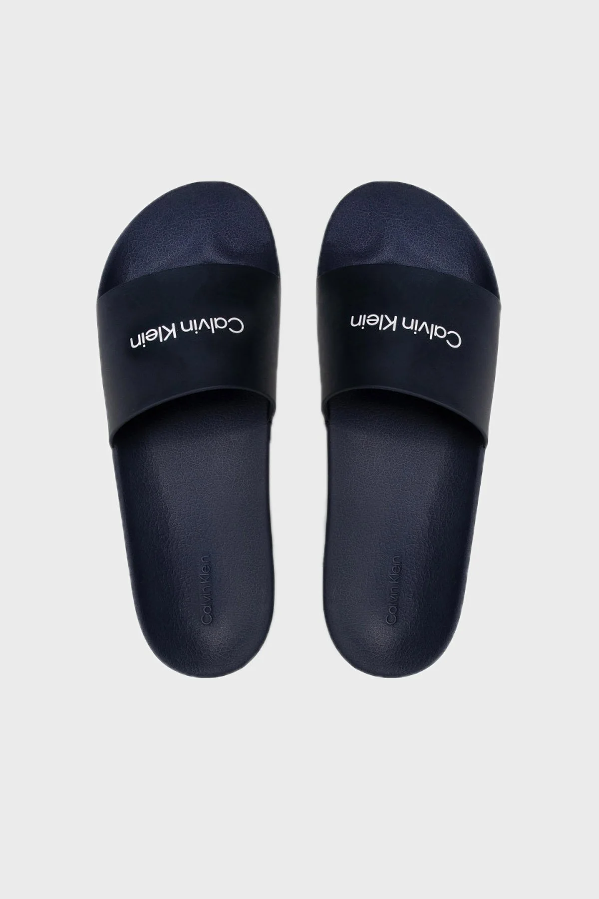 Calvin Klein Logolu Erkek Terlik HM0HM00455 DW4 LACİVERT - 6