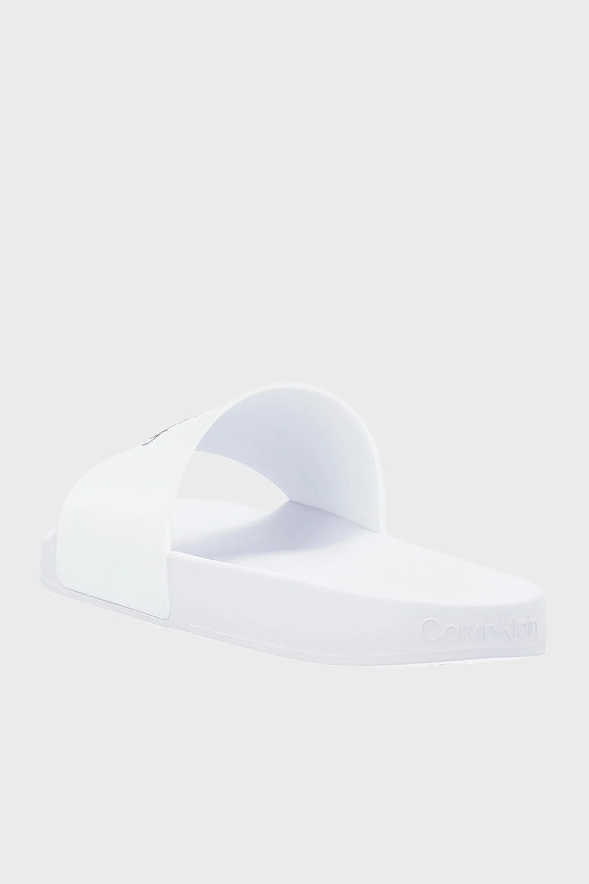 Calvin Klein Logolu Erkek Terlik HM0HM00455 YAF BEYAZ - 3